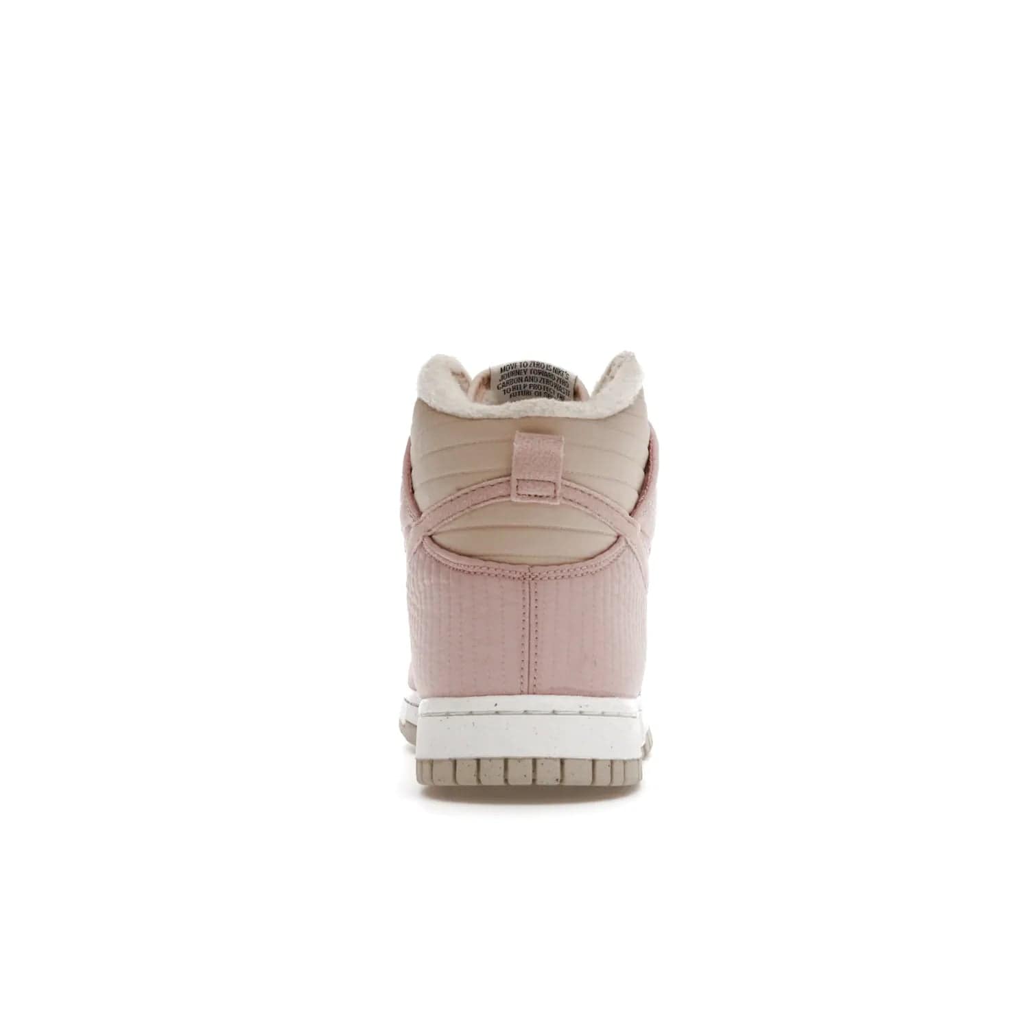 Nike Dunk High LX Next Nature Pink Oxford (Women's) - Image 28 - Only at www.BallersClubKickz.com - Cozy up in the Nike Dunk High LX Next Nature Pink Oxford for Women. Quilted upper, white midsole, soft fleece interior provide warmth and comfort for cold winter nights.