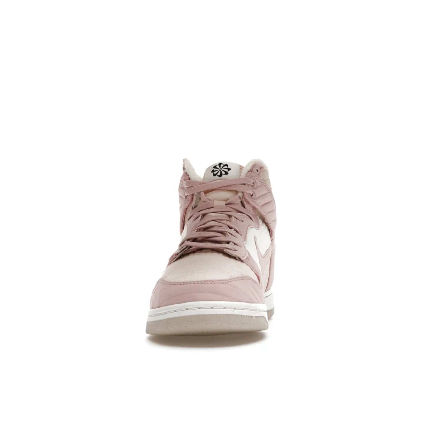 Nike Dunk High LX Next Nature Pink Oxford (Women's) - Image 11 - Only at www.BallersClubKickz.com - Cozy up in the Nike Dunk High LX Next Nature Pink Oxford for Women. Quilted upper, white midsole, soft fleece interior provide warmth and comfort for cold winter nights.