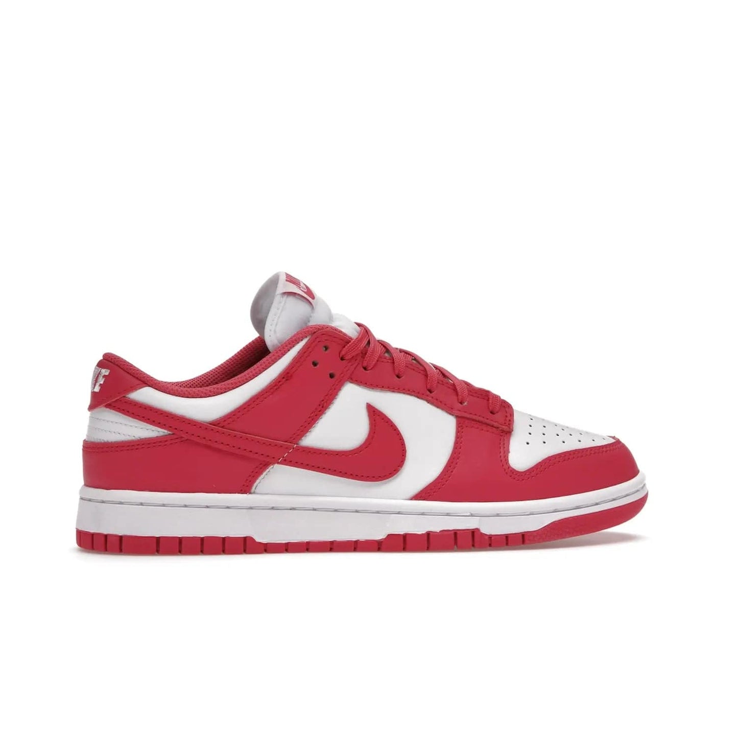Nike Dunk Low Archeo Pink (Women's) - Image 36 - Only at www.BallersClubKickz.com - Introducing the stylish and comfortable Nike Dunk Low Archeo Pink (Women's). White/Archeo Pink colorway with white leather upper, pink overlays and Swooshes. Get yours now!