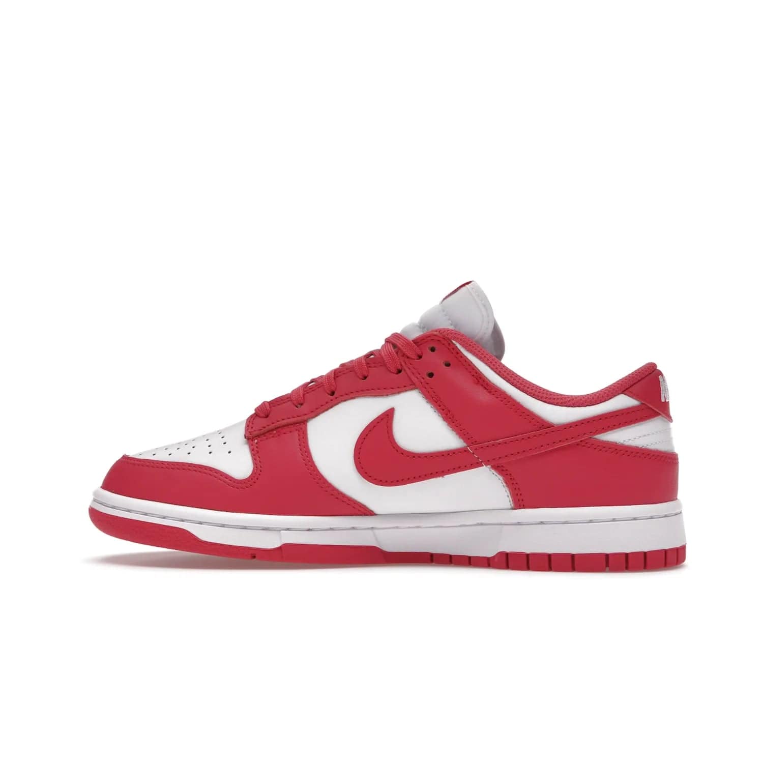 Nike Dunk Low Archeo Pink (Women's) - Image 20 - Only at www.BallersClubKickz.com - Introducing the stylish and comfortable Nike Dunk Low Archeo Pink (Women's). White/Archeo Pink colorway with white leather upper, pink overlays and Swooshes. Get yours now!