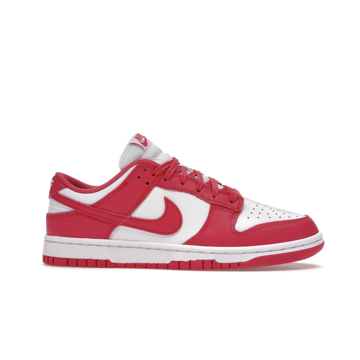 Nike Dunk Low Archeo Pink (Women's) - Image 2 - Only at www.BallersClubKickz.com - Introducing the stylish and comfortable Nike Dunk Low Archeo Pink (Women's). White/Archeo Pink colorway with white leather upper, pink overlays and Swooshes. Get yours now!