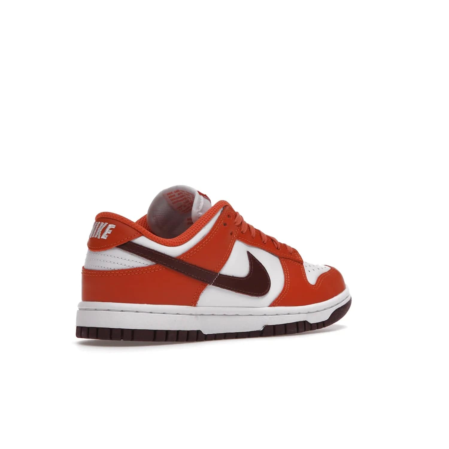 Nike Dunk Low Bronze Eclipse (Women's) - Image 33 - Only at www.BallersClubKickz.com - Elevate your style with the Women's Nike Dunk Low Bronze Eclipse! White leather upper, Mesa Orange overlays, Bronze Eclipse Swooshes, and matching soles designed for striking style. A modern statement piece to add to your wardrobe.