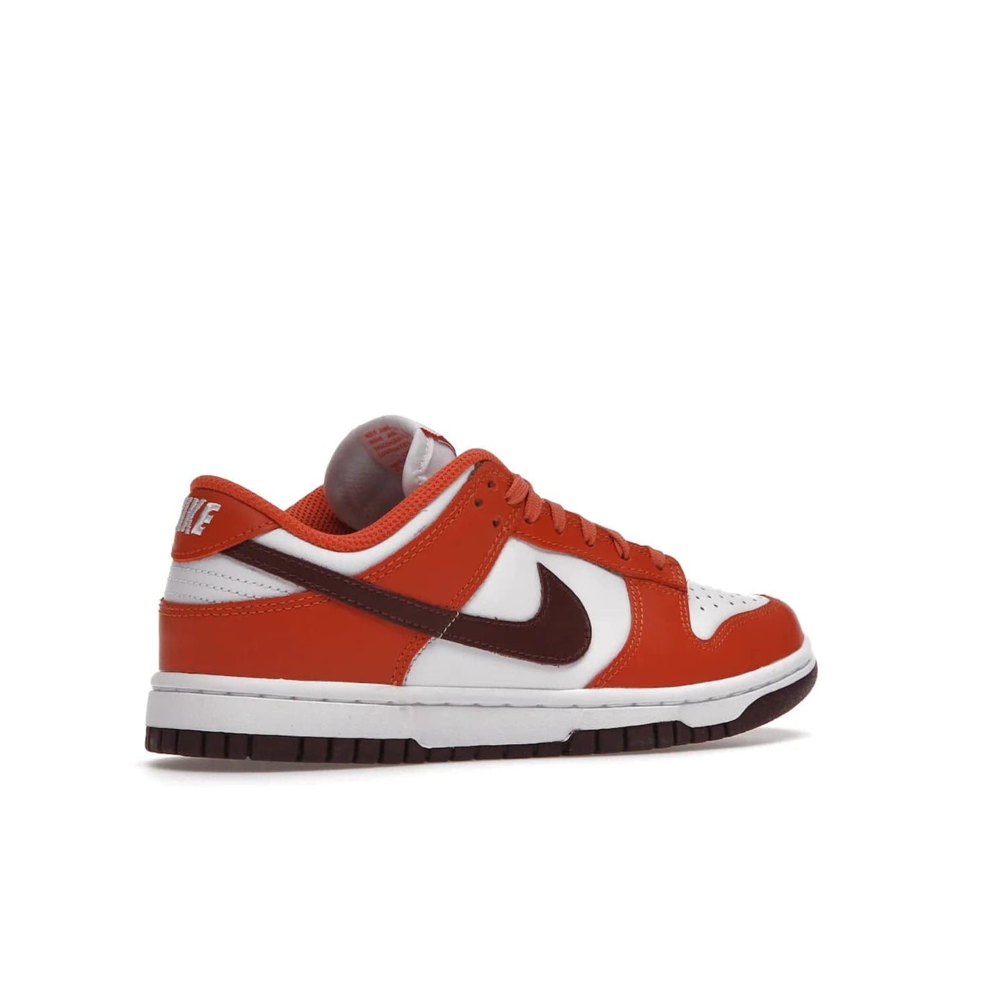 Nike Dunk Low Bronze Eclipse (Women's) - Image 34 - Only at www.BallersClubKickz.com - Elevate your style with the Women's Nike Dunk Low Bronze Eclipse! White leather upper, Mesa Orange overlays, Bronze Eclipse Swooshes, and matching soles designed for striking style. A modern statement piece to add to your wardrobe.