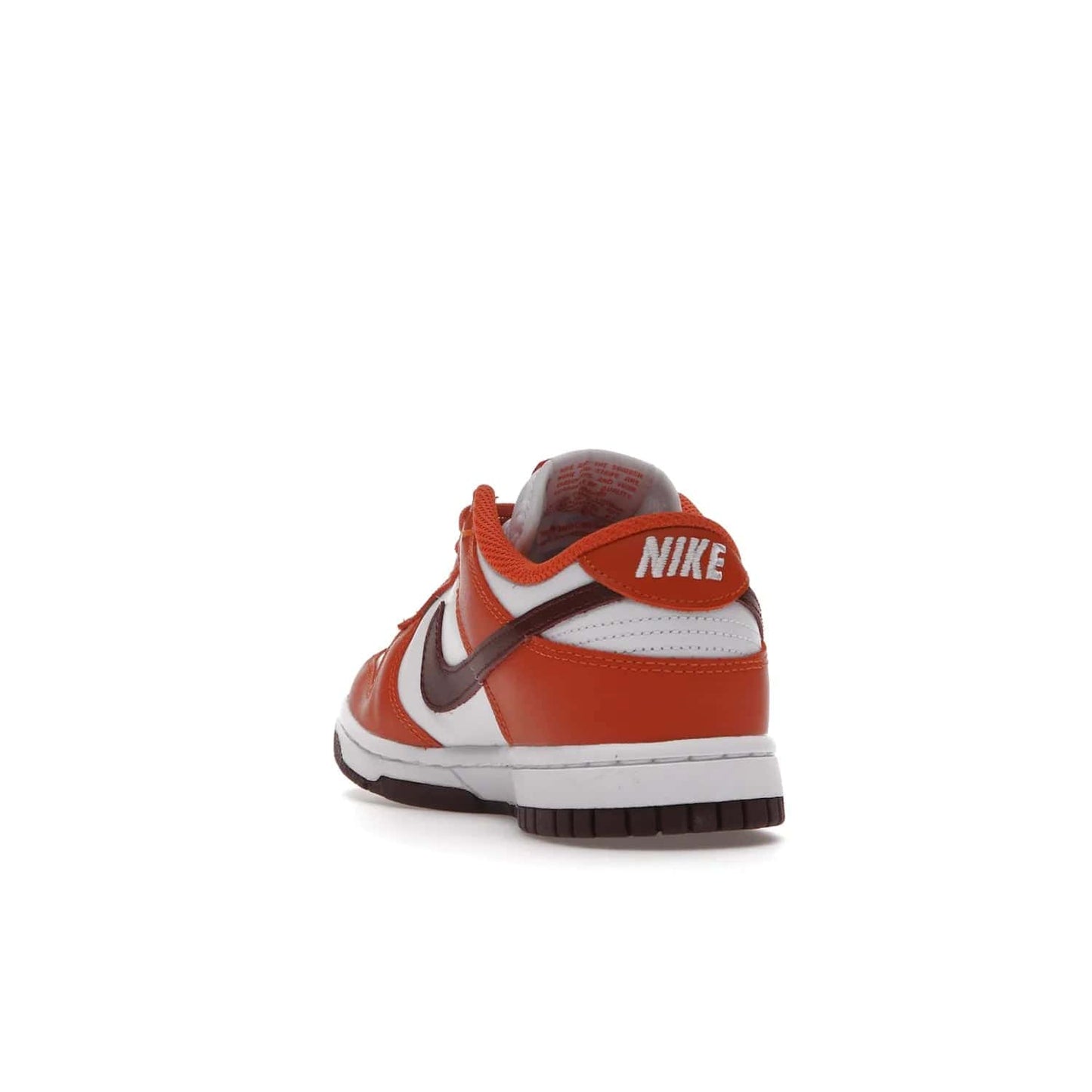 Nike Dunk Low Bronze Eclipse (Women's) - Image 26 - Only at www.BallersClubKickz.com - Elevate your style with the Women's Nike Dunk Low Bronze Eclipse! White leather upper, Mesa Orange overlays, Bronze Eclipse Swooshes, and matching soles designed for striking style. A modern statement piece to add to your wardrobe.