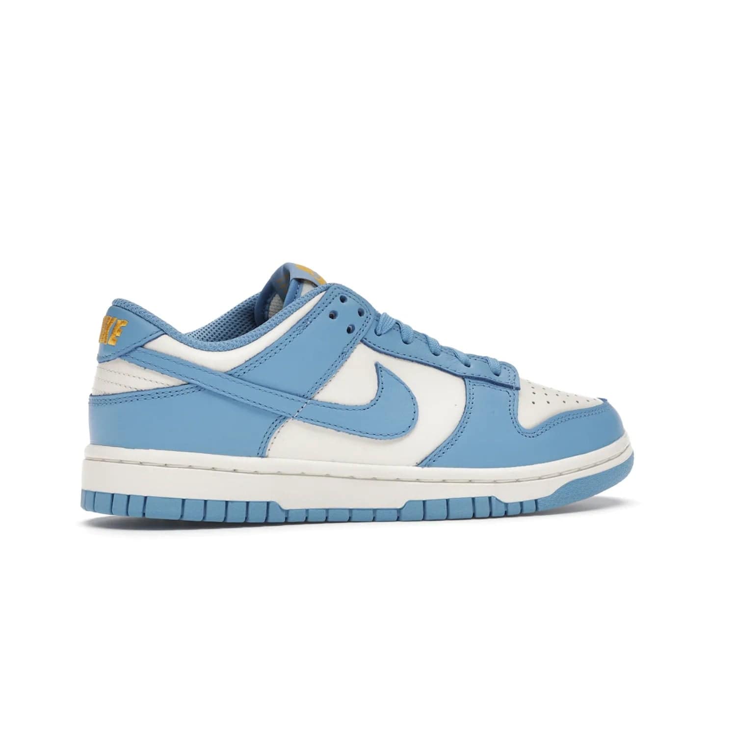 Nike Dunk Low Coast (Women's) - Image 35 - Only at www.BallersClubKickz.com - Iconic UCLA colors honor the west coast with the Nike Dunk Low Coast (Women's), a bold combo of light blue, white and yellow. Light leather upper with white midsole and light EVA outsole offer a modern twist. Released Feb 2021 for $100.