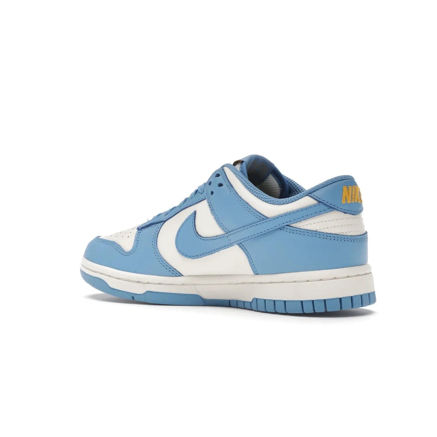Nike Dunk Low Coast (Women's) - Image 23 - Only at www.BallersClubKickz.com - Iconic UCLA colors honor the west coast with the Nike Dunk Low Coast (Women's), a bold combo of light blue, white and yellow. Light leather upper with white midsole and light EVA outsole offer a modern twist. Released Feb 2021 for $100.