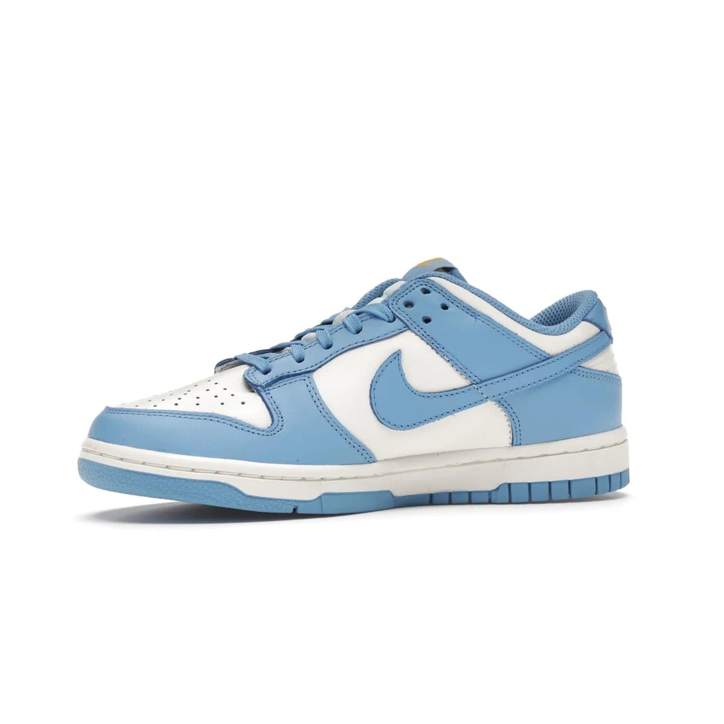Nike Dunk Low Coast (Women's) - Image 17 - Only at www.BallersClubKickz.com - Iconic UCLA colors honor the west coast with the Nike Dunk Low Coast (Women's), a bold combo of light blue, white and yellow. Light leather upper with white midsole and light EVA outsole offer a modern twist. Released Feb 2021 for $100.