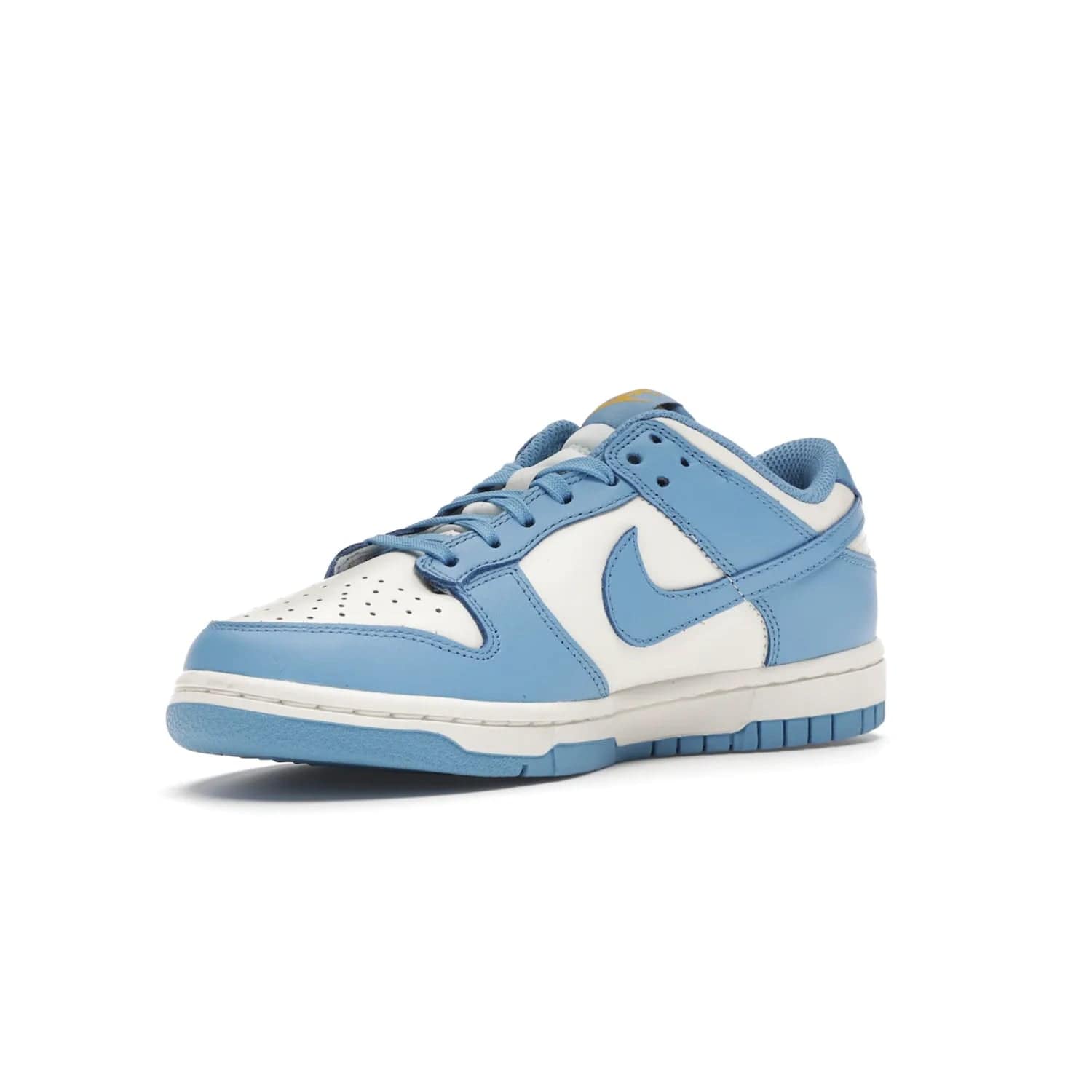 Nike Dunk Low Coast (Women's) - Image 15 - Only at www.BallersClubKickz.com - Iconic UCLA colors honor the west coast with the Nike Dunk Low Coast (Women's), a bold combo of light blue, white and yellow. Light leather upper with white midsole and light EVA outsole offer a modern twist. Released Feb 2021 for $100.