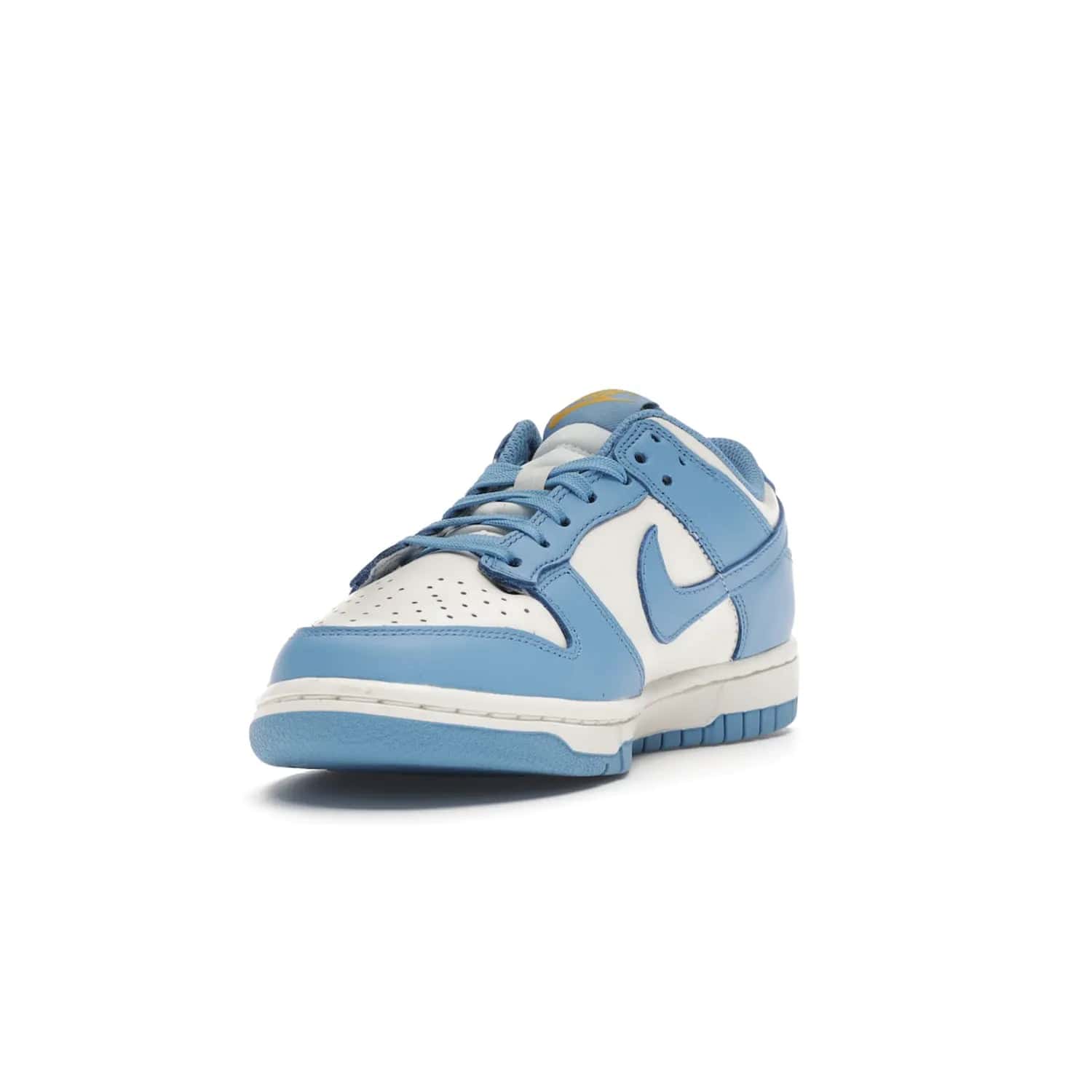 Nike Dunk Low Coast (Women's) - Image 13 - Only at www.BallersClubKickz.com - Iconic UCLA colors honor the west coast with the Nike Dunk Low Coast (Women's), a bold combo of light blue, white and yellow. Light leather upper with white midsole and light EVA outsole offer a modern twist. Released Feb 2021 for $100.