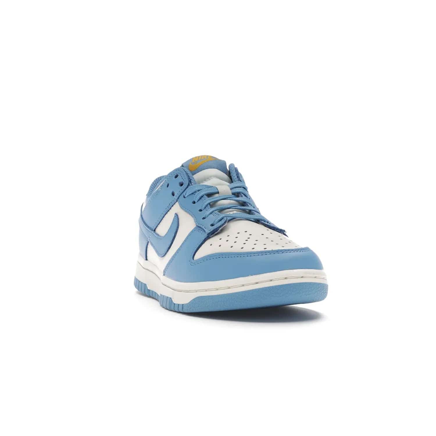 Nike Dunk Low Coast (Women's) - Image 8 - Only at www.BallersClubKickz.com - Iconic UCLA colors honor the west coast with the Nike Dunk Low Coast (Women's), a bold combo of light blue, white and yellow. Light leather upper with white midsole and light EVA outsole offer a modern twist. Released Feb 2021 for $100.