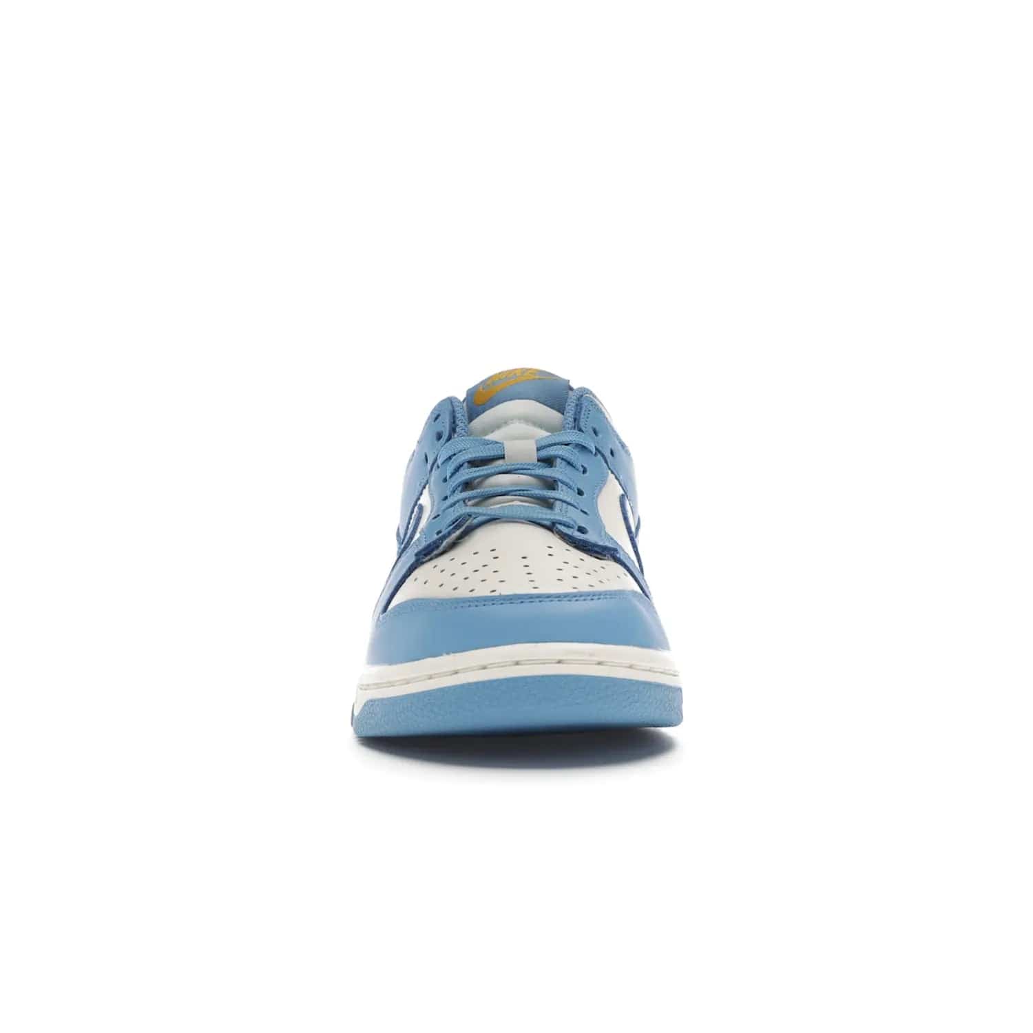 Nike Dunk Low Coast (Women's) - Image 10 - Only at www.BallersClubKickz.com - Iconic UCLA colors honor the west coast with the Nike Dunk Low Coast (Women's), a bold combo of light blue, white and yellow. Light leather upper with white midsole and light EVA outsole offer a modern twist. Released Feb 2021 for $100.
