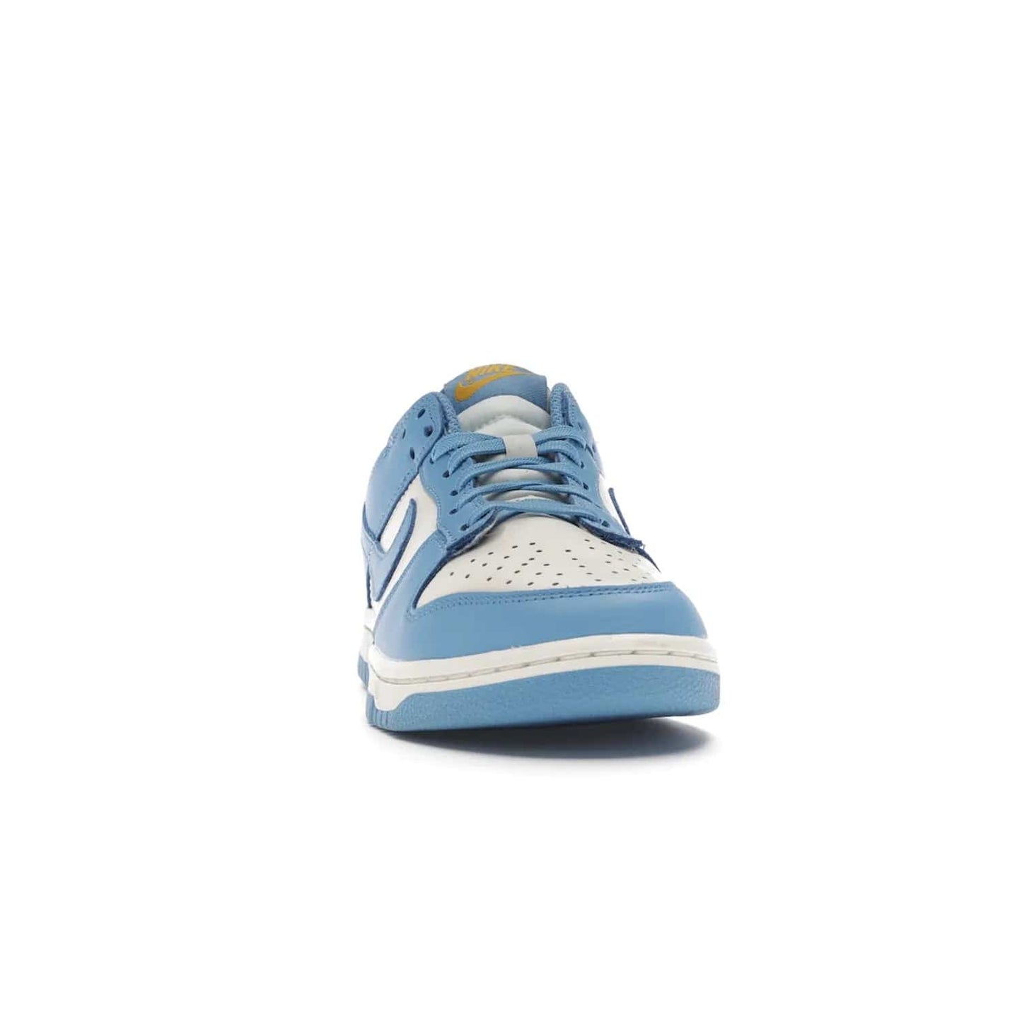 Nike Dunk Low Coast (Women's) - Image 9 - Only at www.BallersClubKickz.com - Iconic UCLA colors honor the west coast with the Nike Dunk Low Coast (Women's), a bold combo of light blue, white and yellow. Light leather upper with white midsole and light EVA outsole offer a modern twist. Released Feb 2021 for $100.