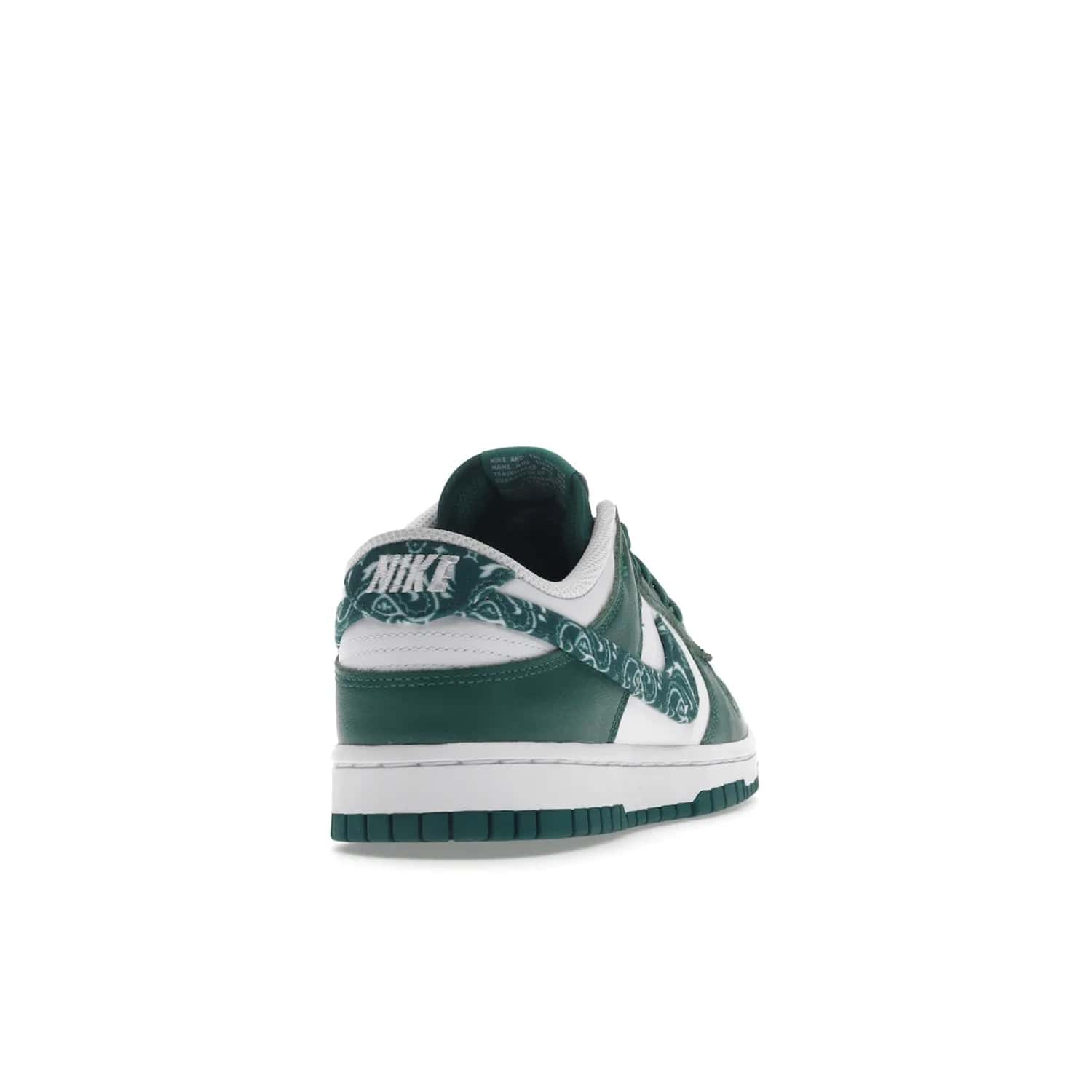 Nike Dunk Low Essential Paisley Pack Green (Women's) - Image 30 - Only at www.BallersClubKickz.com - Get the iconic Nike Dunk Low Essential Paisley Pack Green W. This 2021 sneaker is a must-have! Featuring bandana prints, perforated toe box, and designed outsole for grip. Get it on 10th March for $120.