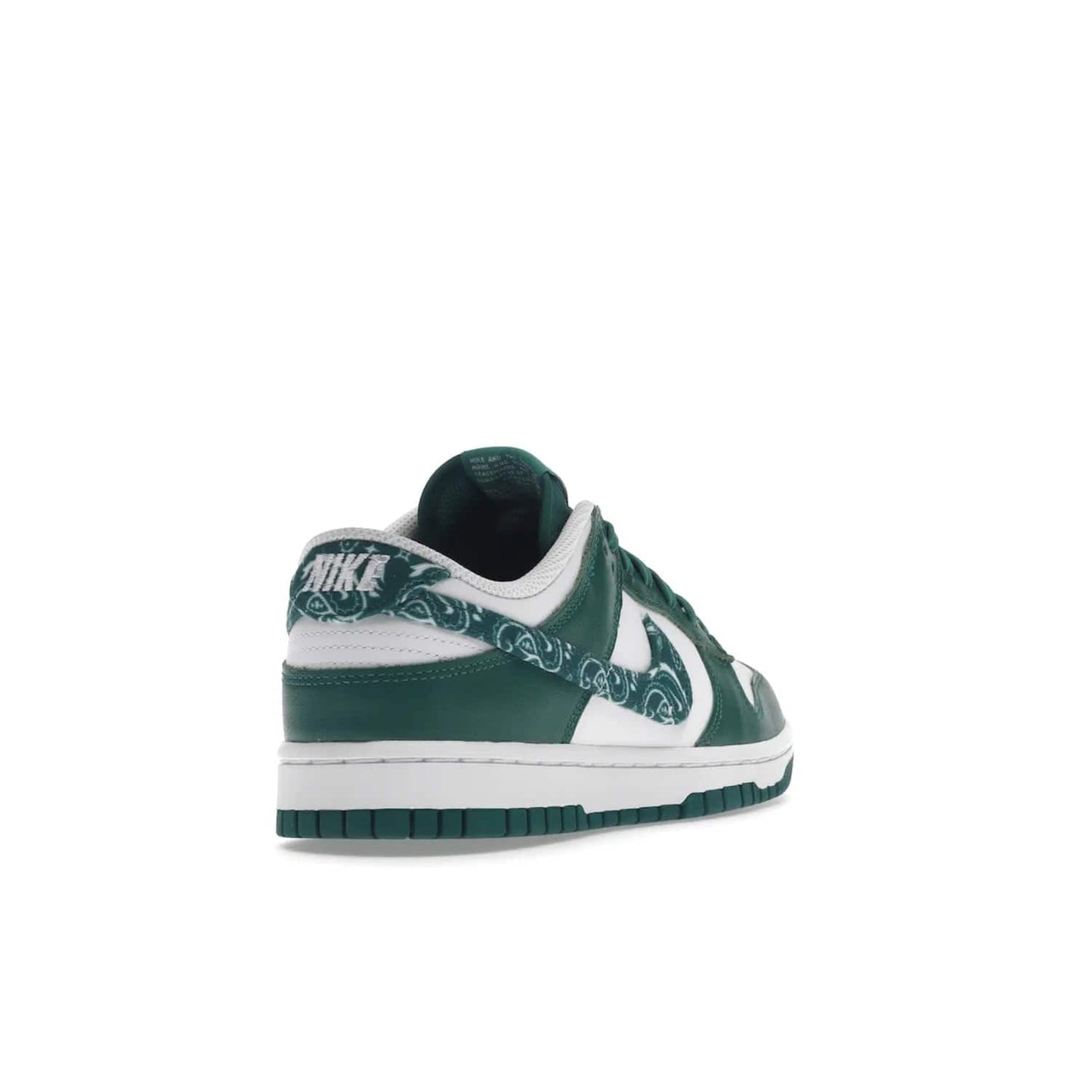 Nike Dunk Low Essential Paisley Pack Green (Women's) - Image 31 - Only at www.BallersClubKickz.com - Get the iconic Nike Dunk Low Essential Paisley Pack Green W. This 2021 sneaker is a must-have! Featuring bandana prints, perforated toe box, and designed outsole for grip. Get it on 10th March for $120.