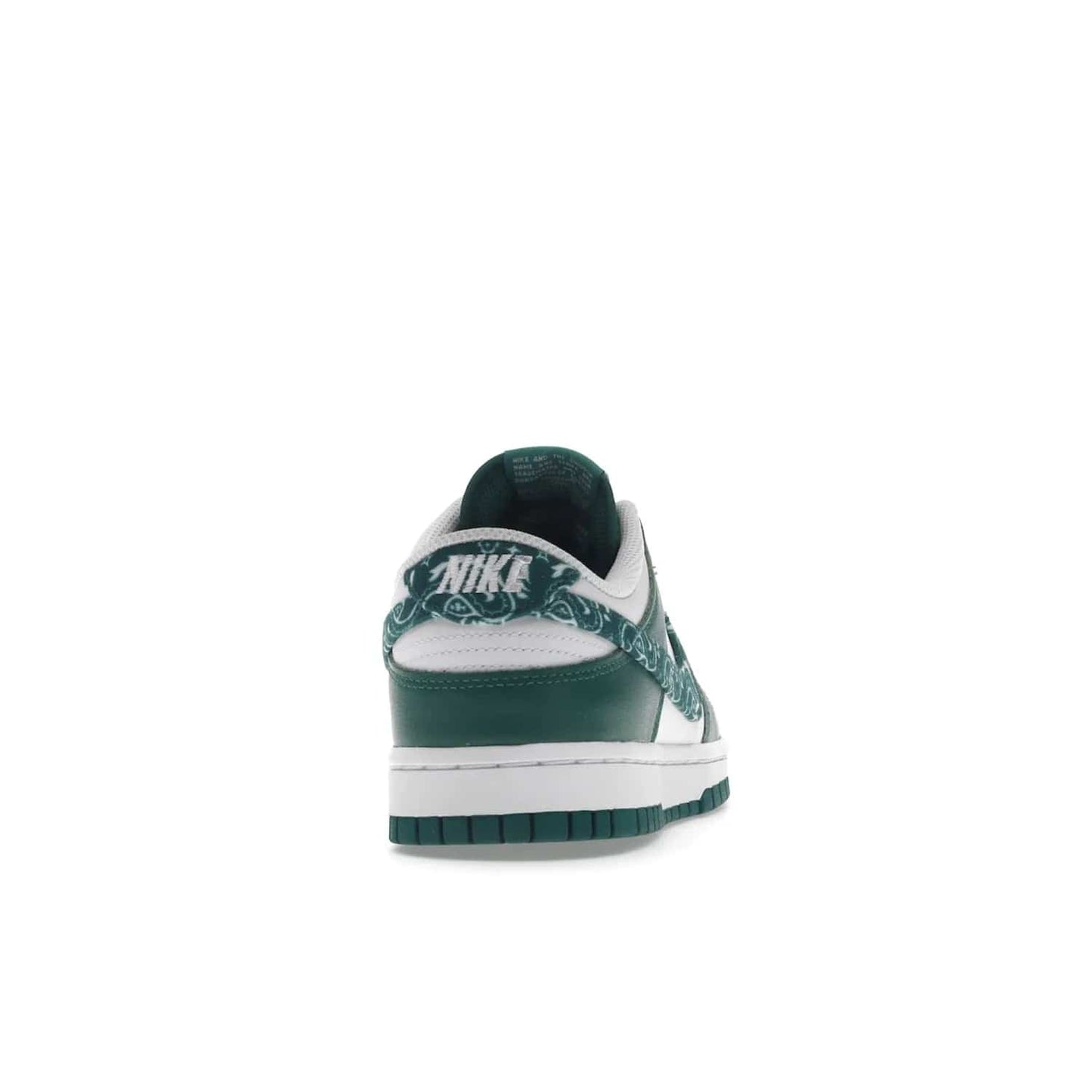 Nike Dunk Low Essential Paisley Pack Green (Women's) - Image 29 - Only at www.BallersClubKickz.com - Get the iconic Nike Dunk Low Essential Paisley Pack Green W. This 2021 sneaker is a must-have! Featuring bandana prints, perforated toe box, and designed outsole for grip. Get it on 10th March for $120.