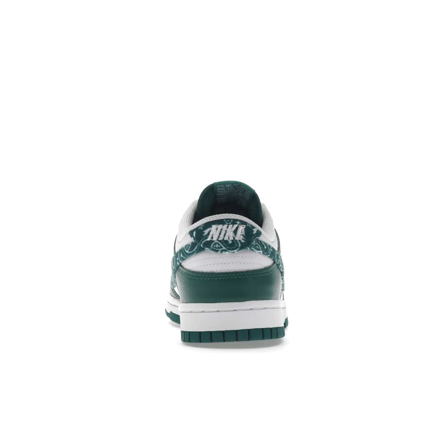 Nike Dunk Low Essential Paisley Pack Green (Women's) - Image 28 - Only at www.BallersClubKickz.com - Get the iconic Nike Dunk Low Essential Paisley Pack Green W. This 2021 sneaker is a must-have! Featuring bandana prints, perforated toe box, and designed outsole for grip. Get it on 10th March for $120.