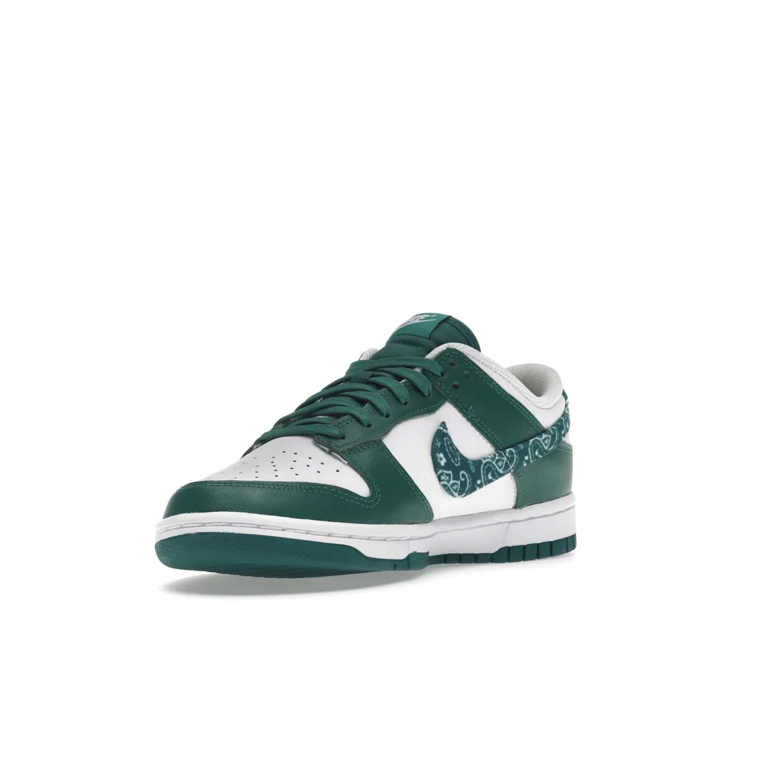 Nike Dunk Low Essential Paisley Pack Green (Women's) - Image 14 - Only at www.BallersClubKickz.com - Get the iconic Nike Dunk Low Essential Paisley Pack Green W. This 2021 sneaker is a must-have! Featuring bandana prints, perforated toe box, and designed outsole for grip. Get it on 10th March for $120.