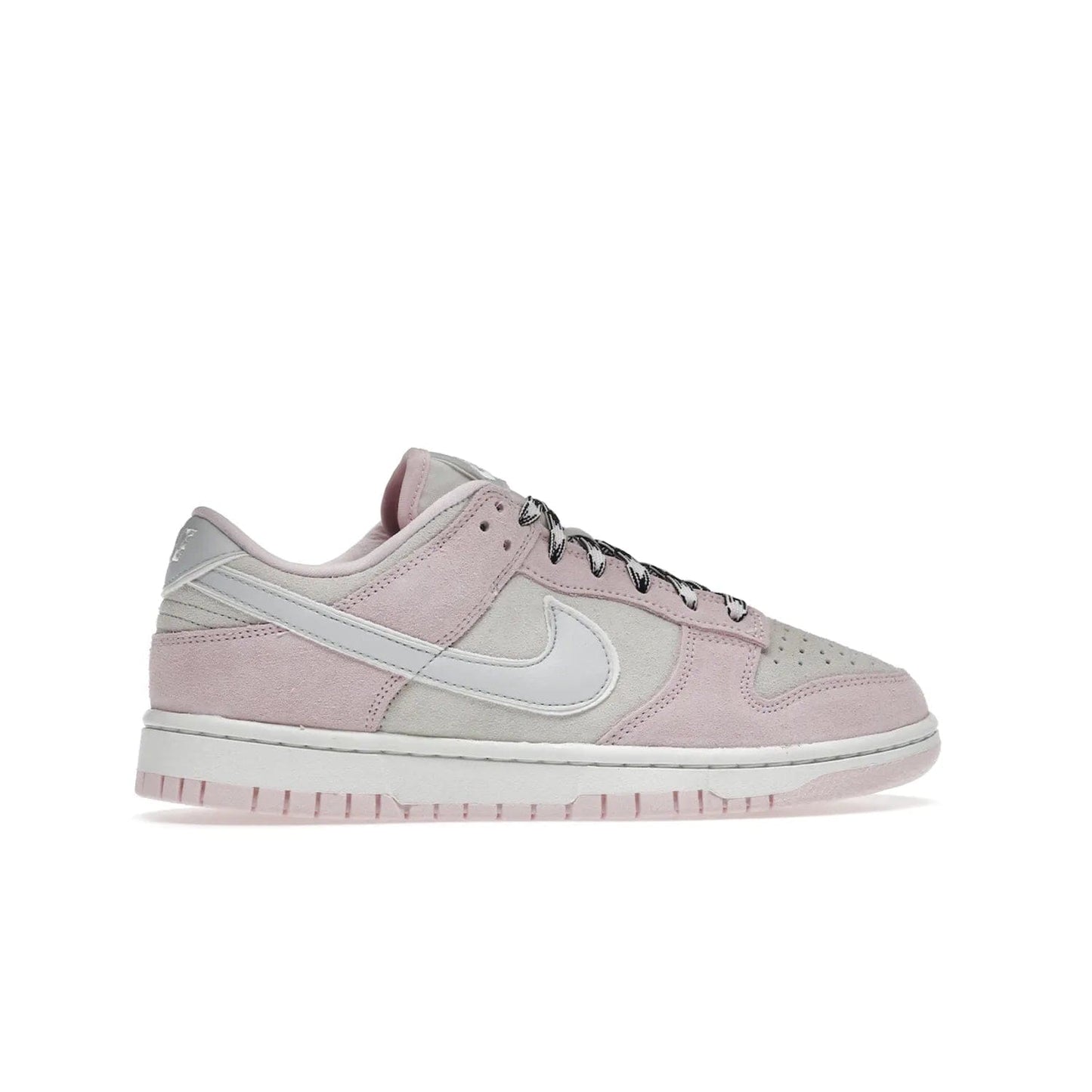 Nike Dunk Low LX Pink Foam (Women's) - Image 36 - Only at www.BallersClubKickz.com - Feminine & fashionable Nike Dunk Low LX Pink Foam W sneaker. Featuring leather and synthetic materials and durable rubber sole. Lace-up design ensures a snug fit. Released Dec. 10th 2022, $120. Stylish and comfortable.