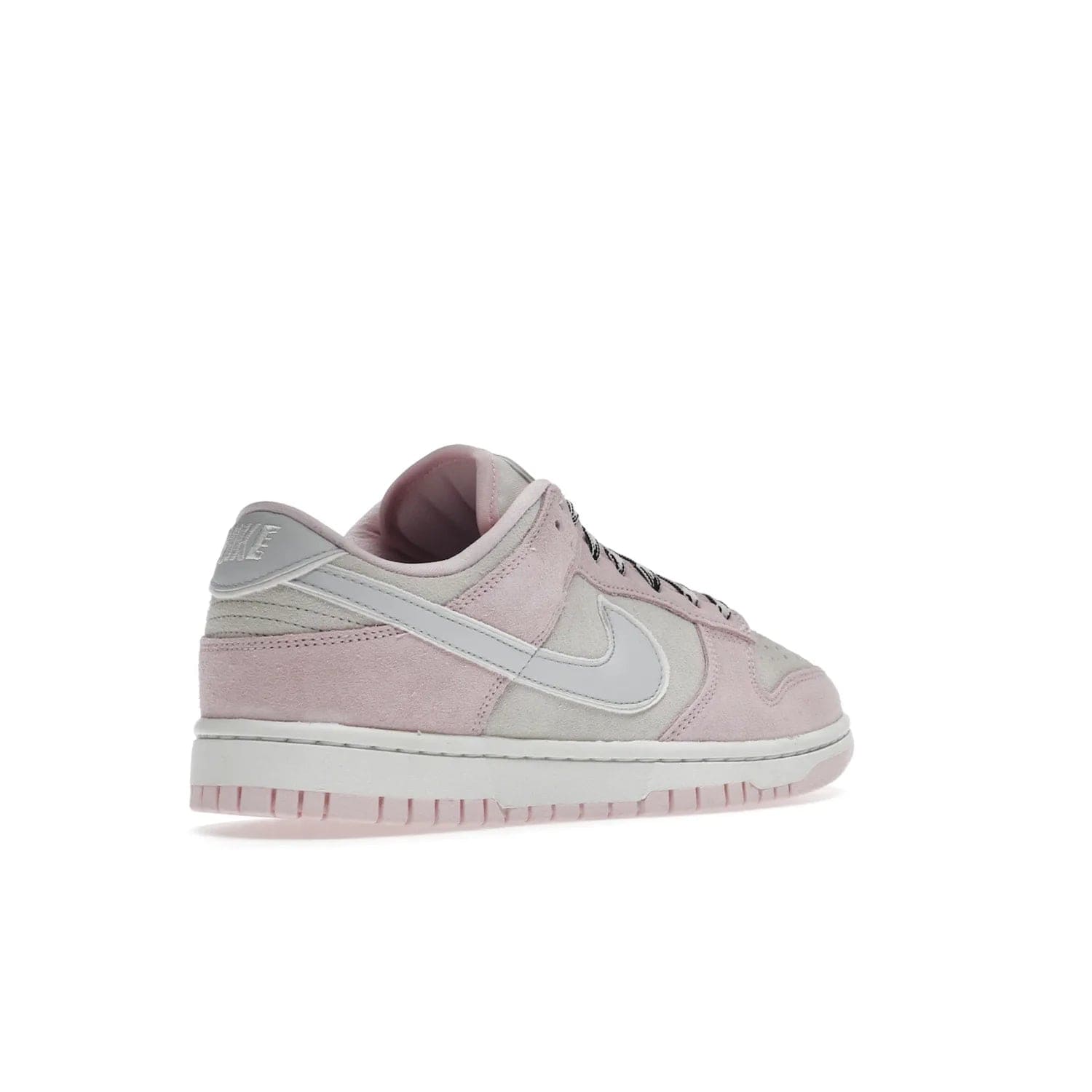 Nike Dunk Low LX Pink Foam (Women's) - Image 33 - Only at www.BallersClubKickz.com - Feminine & fashionable Nike Dunk Low LX Pink Foam W sneaker. Featuring leather and synthetic materials and durable rubber sole. Lace-up design ensures a snug fit. Released Dec. 10th 2022, $120. Stylish and comfortable.