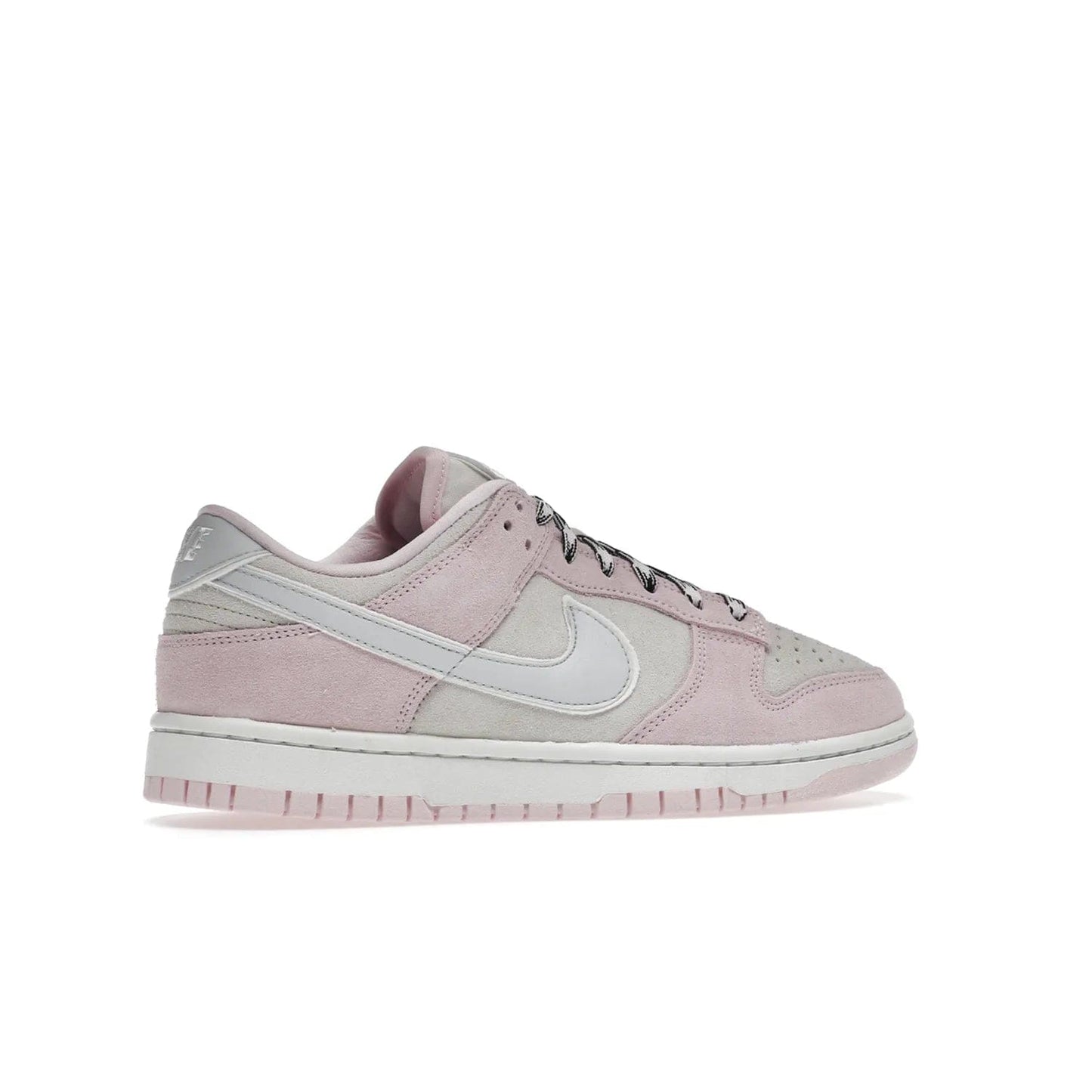 Nike Dunk Low LX Pink Foam (Women's) - Image 35 - Only at www.BallersClubKickz.com - Feminine & fashionable Nike Dunk Low LX Pink Foam W sneaker. Featuring leather and synthetic materials and durable rubber sole. Lace-up design ensures a snug fit. Released Dec. 10th 2022, $120. Stylish and comfortable.