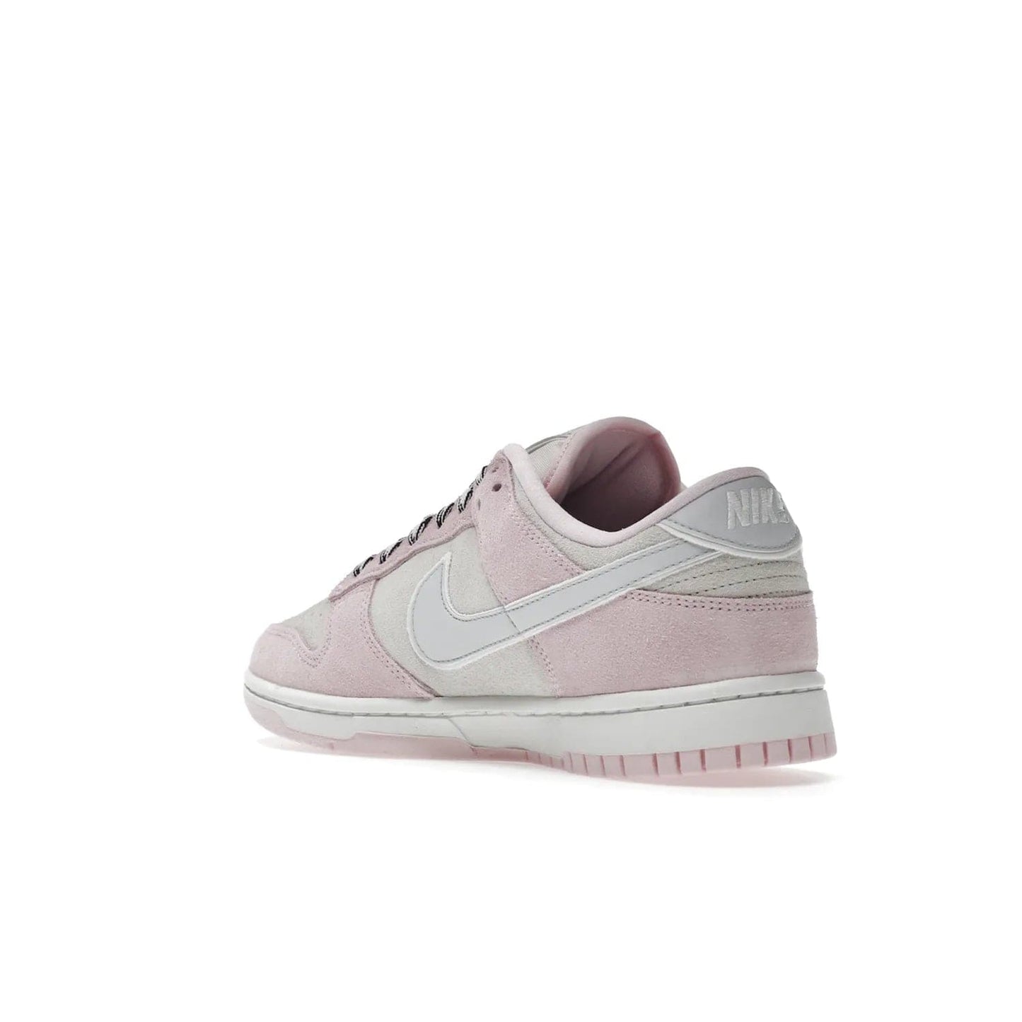 Nike Dunk Low LX Pink Foam (Women's) - Image 24 - Only at www.BallersClubKickz.com - Feminine & fashionable Nike Dunk Low LX Pink Foam W sneaker. Featuring leather and synthetic materials and durable rubber sole. Lace-up design ensures a snug fit. Released Dec. 10th 2022, $120. Stylish and comfortable.