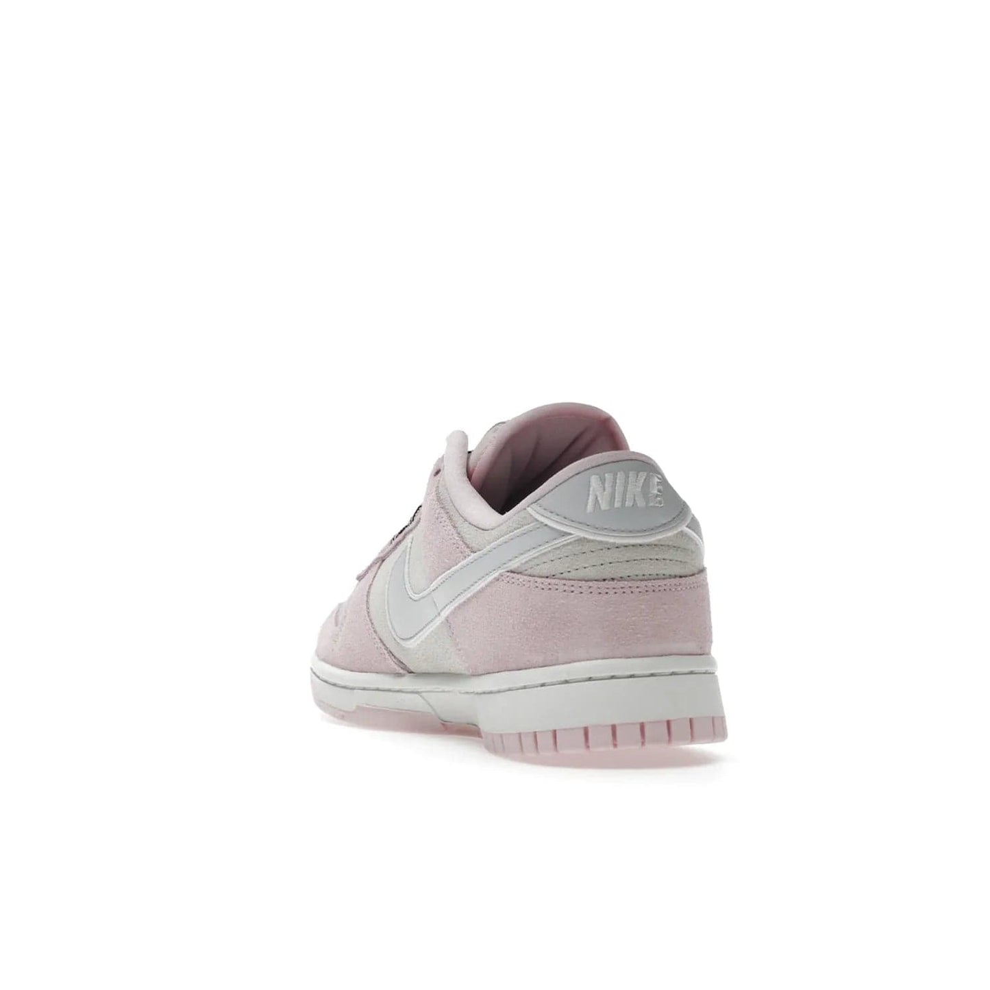 Nike Dunk Low LX Pink Foam (Women's) - Image 26 - Only at www.BallersClubKickz.com - Feminine & fashionable Nike Dunk Low LX Pink Foam W sneaker. Featuring leather and synthetic materials and durable rubber sole. Lace-up design ensures a snug fit. Released Dec. 10th 2022, $120. Stylish and comfortable.