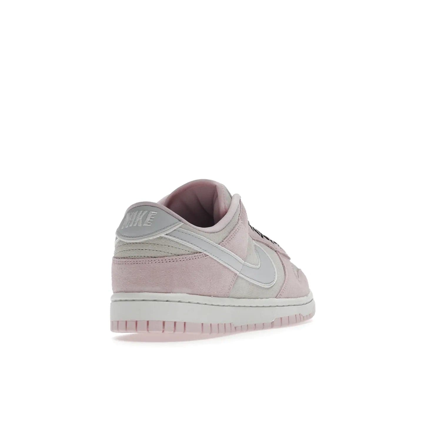 Nike Dunk Low LX Pink Foam (Women's) - Image 31 - Only at www.BallersClubKickz.com - Feminine & fashionable Nike Dunk Low LX Pink Foam W sneaker. Featuring leather and synthetic materials and durable rubber sole. Lace-up design ensures a snug fit. Released Dec. 10th 2022, $120. Stylish and comfortable.