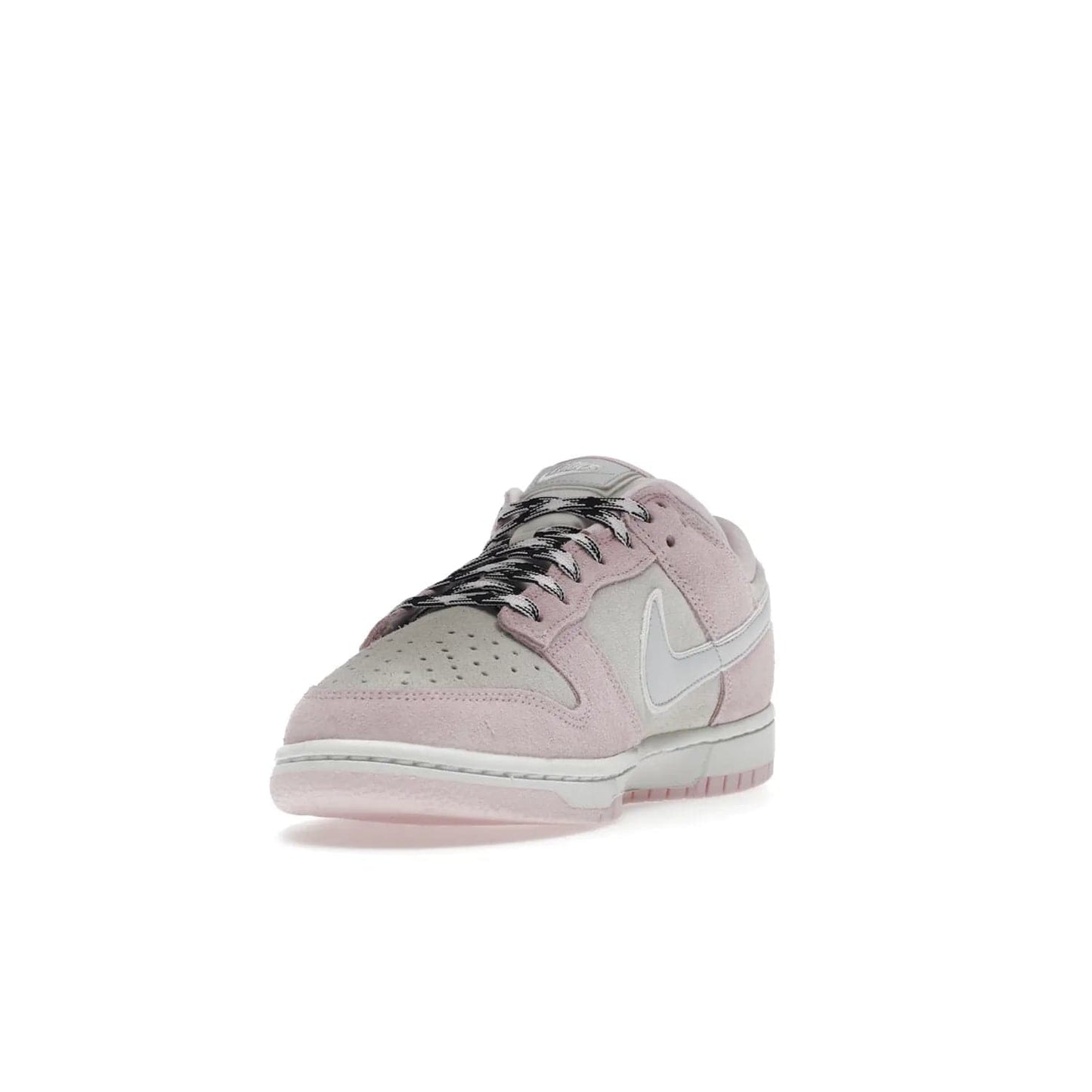 Nike Dunk Low LX Pink Foam (Women's) - Image 13 - Only at www.BallersClubKickz.com - Feminine & fashionable Nike Dunk Low LX Pink Foam W sneaker. Featuring leather and synthetic materials and durable rubber sole. Lace-up design ensures a snug fit. Released Dec. 10th 2022, $120. Stylish and comfortable.