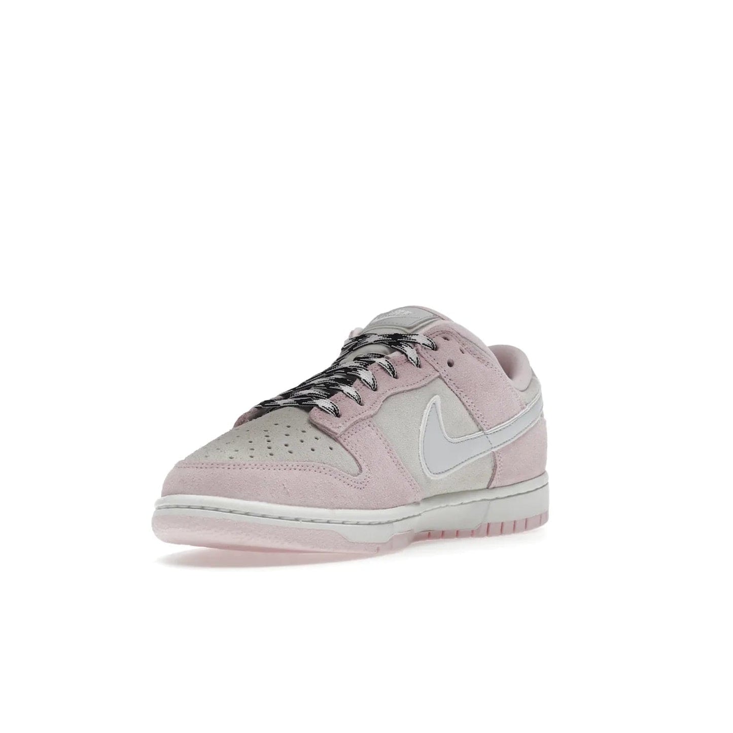 Nike Dunk Low LX Pink Foam (Women's) - Image 14 - Only at www.BallersClubKickz.com - Feminine & fashionable Nike Dunk Low LX Pink Foam W sneaker. Featuring leather and synthetic materials and durable rubber sole. Lace-up design ensures a snug fit. Released Dec. 10th 2022, $120. Stylish and comfortable.
