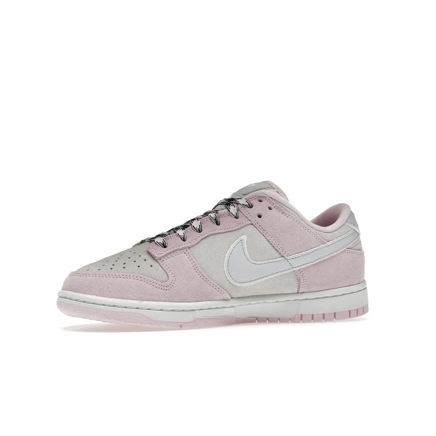 Nike Dunk Low LX Pink Foam (Women's) - Image 17 - Only at www.BallersClubKickz.com - Feminine & fashionable Nike Dunk Low LX Pink Foam W sneaker. Featuring leather and synthetic materials and durable rubber sole. Lace-up design ensures a snug fit. Released Dec. 10th 2022, $120. Stylish and comfortable.