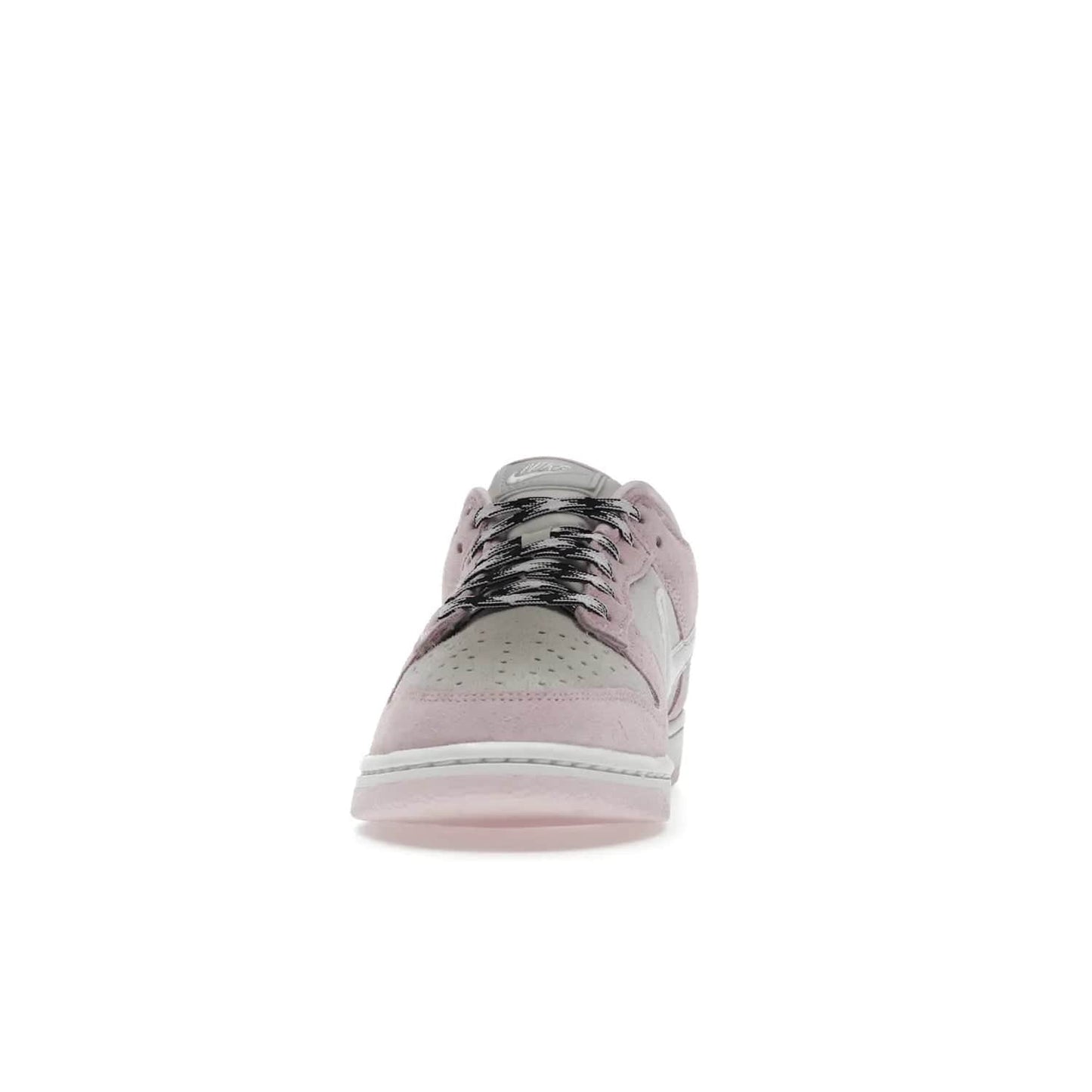 Nike Dunk Low LX Pink Foam (Women's) - Image 11 - Only at www.BallersClubKickz.com - Feminine & fashionable Nike Dunk Low LX Pink Foam W sneaker. Featuring leather and synthetic materials and durable rubber sole. Lace-up design ensures a snug fit. Released Dec. 10th 2022, $120. Stylish and comfortable.