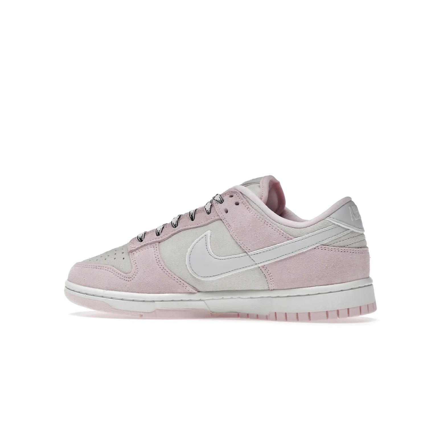 Nike Dunk Low LX Pink Foam (Women's) - Image 21 - Only at www.BallersClubKickz.com - Feminine & fashionable Nike Dunk Low LX Pink Foam W sneaker. Featuring leather and synthetic materials and durable rubber sole. Lace-up design ensures a snug fit. Released Dec. 10th 2022, $120. Stylish and comfortable.