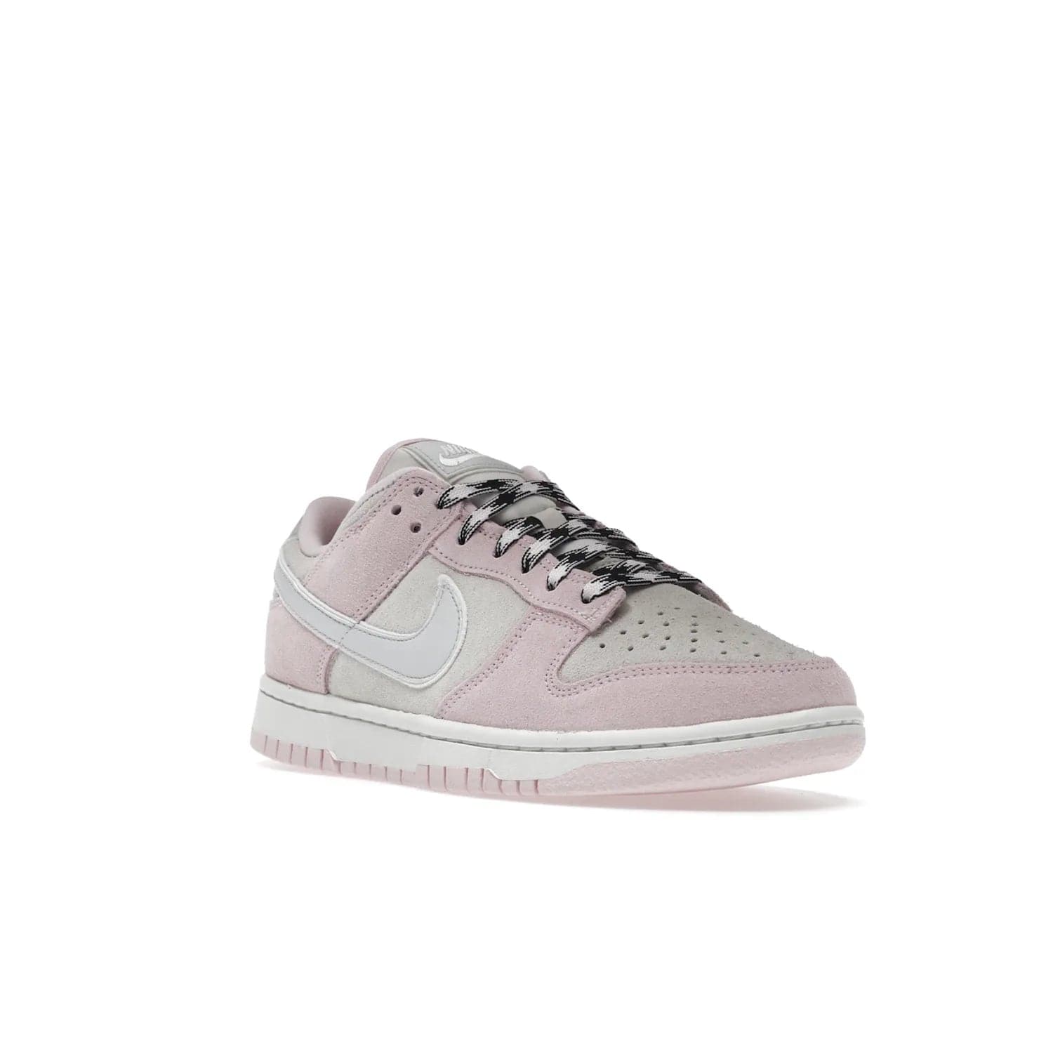 Nike Dunk Low LX Pink Foam (Women's) - Image 6 - Only at www.BallersClubKickz.com - Feminine & fashionable Nike Dunk Low LX Pink Foam W sneaker. Featuring leather and synthetic materials and durable rubber sole. Lace-up design ensures a snug fit. Released Dec. 10th 2022, $120. Stylish and comfortable.