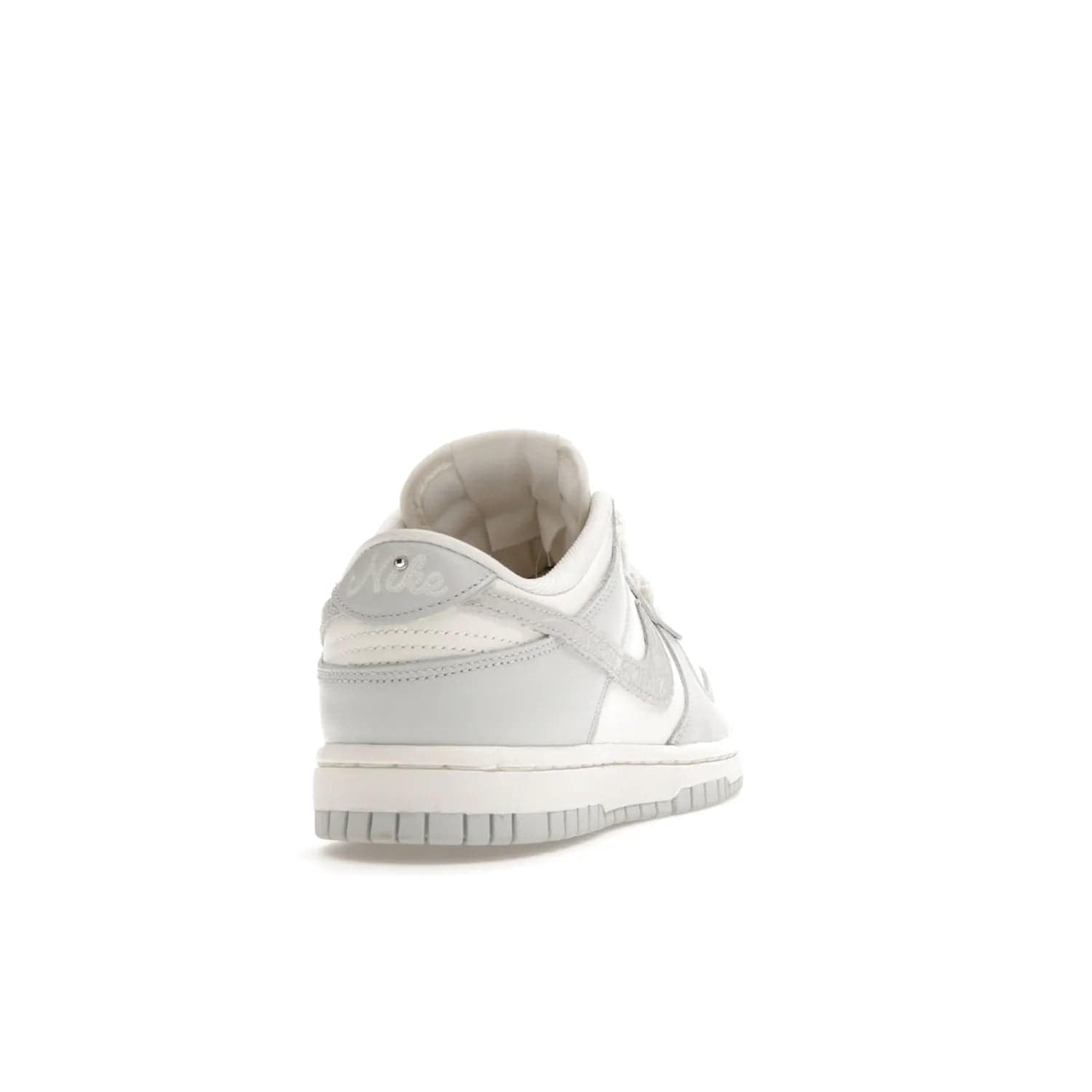 Nike Dunk Low Needlework Sail Aura (Women's) - Image 30 - Only at www.BallersClubKickz.com - Discover the Nike Dunk Low Needlework Sail Aura for Women. Boasting a beautiful Sail and Neutral Grey upper, this stylish sneaker offers durable materials with ultra-soft cushioning for all-day comfort. Get your pair today!