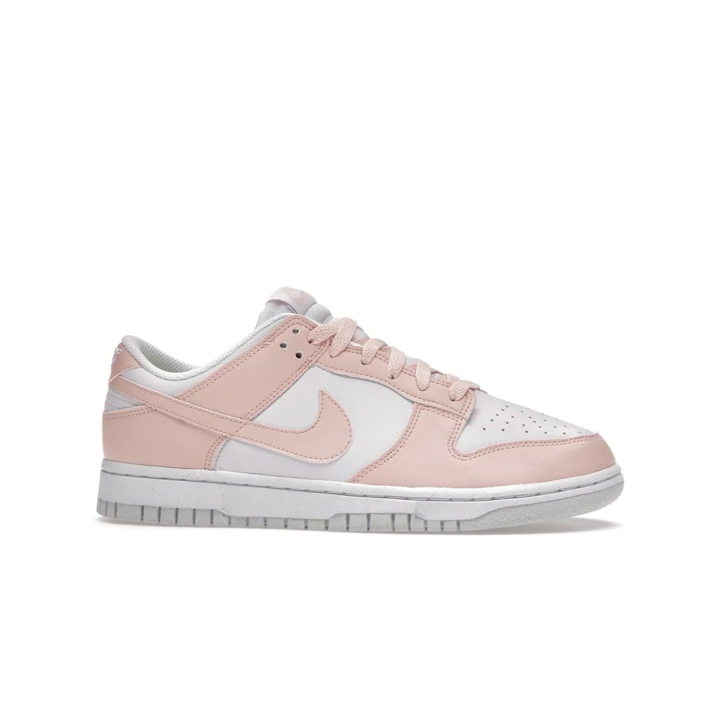 Nike Dunk Low Next Nature Pale Coral (Women's) - Image 2 - Only at www.BallersClubKickz.com - Elevate your style with the limited-edition Nike Dunk Low Next Nature Pale Coral. Featuring flyleather upper, Pale Coral overlays, Swooshes, and matching soles. Out Nov 2021.