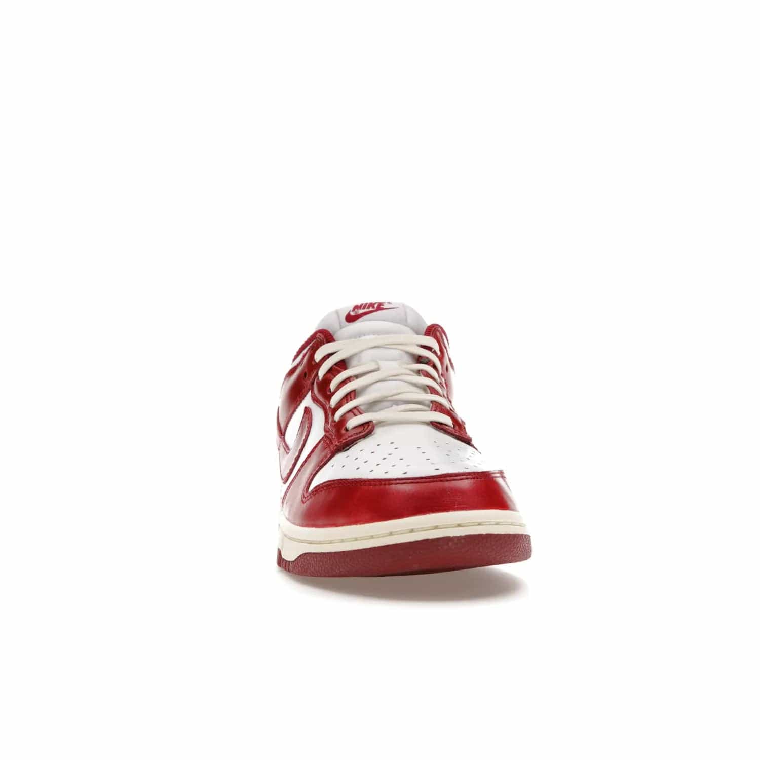 Nike Dunk Low PRM Vintage Team Red (Women's) - Image 9 - Only at www.BallersClubKickz.com - Shop the stylish Nike Dunk Low PRM Vintage Team Red. Signature Red and White leather with Coconut Milk midsoles for an aged finish. 21 April 2023 release.