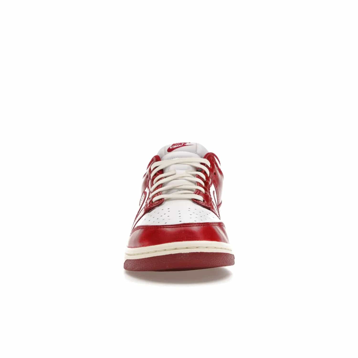 Nike Dunk Low PRM Vintage Team Red (Women's) - Image 10 - Only at www.BallersClubKickz.com - Shop the stylish Nike Dunk Low PRM Vintage Team Red. Signature Red and White leather with Coconut Milk midsoles for an aged finish. 21 April 2023 release.