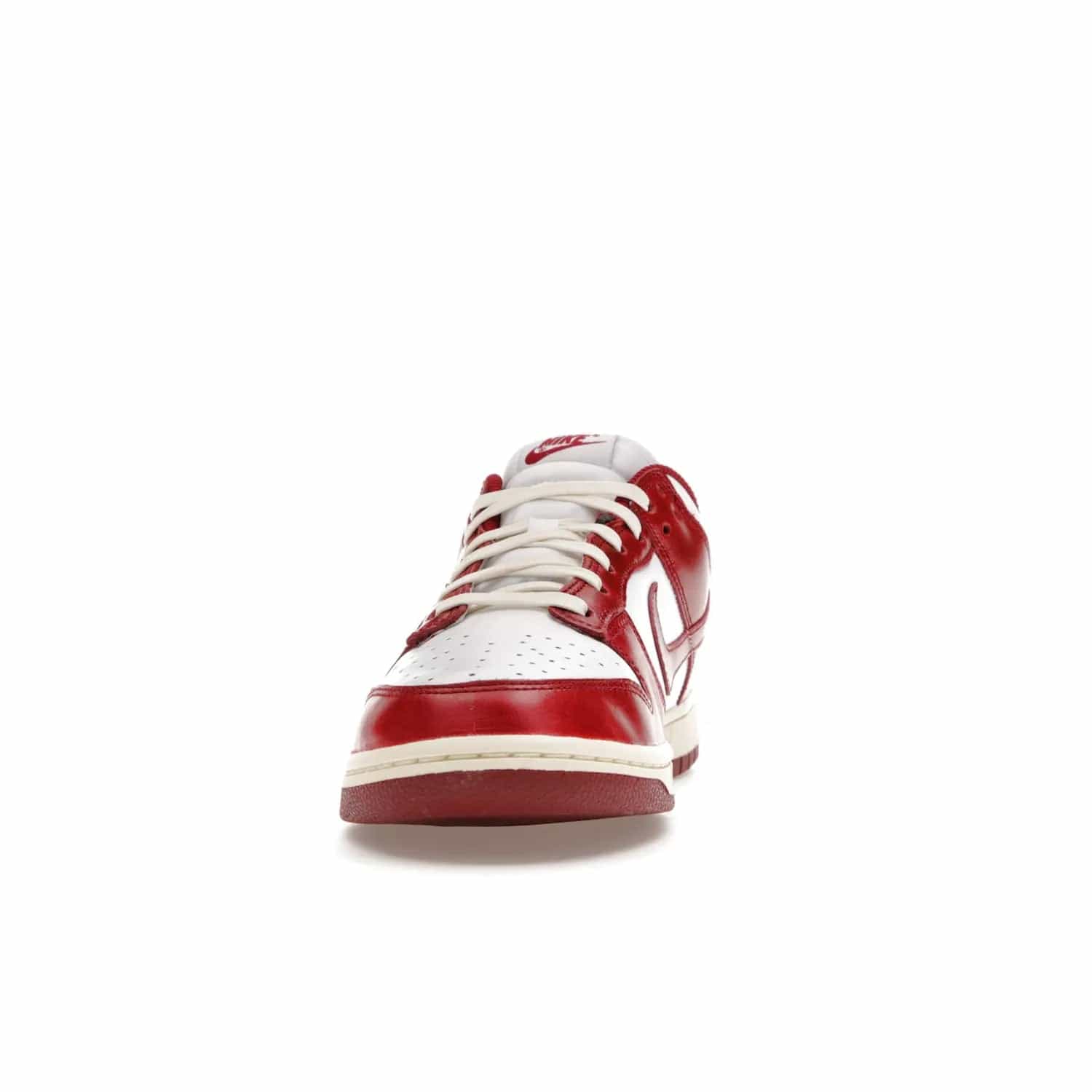Nike Dunk Low PRM Vintage Team Red (Women's) - Image 11 - Only at www.BallersClubKickz.com - Shop the stylish Nike Dunk Low PRM Vintage Team Red. Signature Red and White leather with Coconut Milk midsoles for an aged finish. 21 April 2023 release.