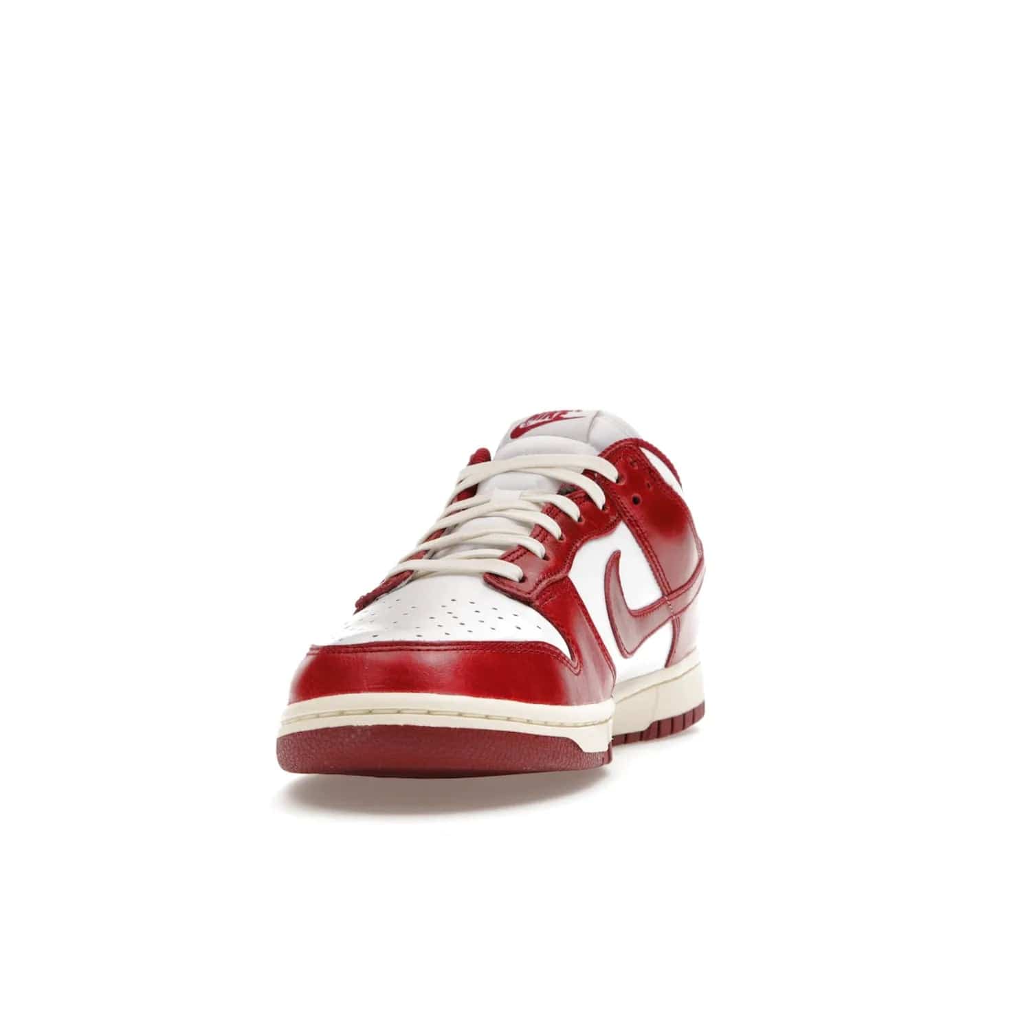 Nike Dunk Low PRM Vintage Team Red (Women's) - Image 12 - Only at www.BallersClubKickz.com - Shop the stylish Nike Dunk Low PRM Vintage Team Red. Signature Red and White leather with Coconut Milk midsoles for an aged finish. 21 April 2023 release.