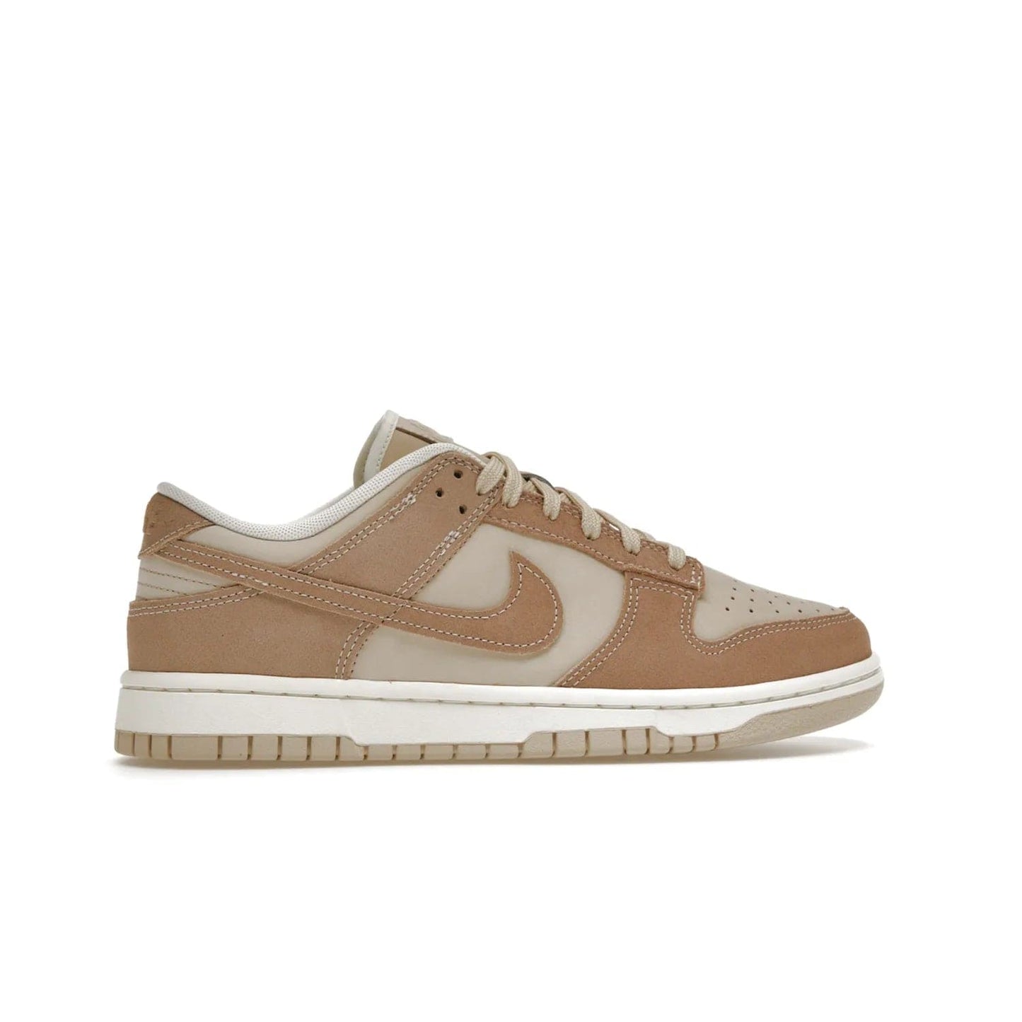 Nike Dunk Low SE Sand Drift (Women's) - Image 36 - Only at www.BallersClubKickz.com - Get the classic style and all-day comfort of the Women's Nike Dunk Low SE Sand Drift. The perfect shoe for day-to-night looks, featuring a combination sand drift and hemp-sail upper, white midsole and tan outsole. Shop now and experience the fashion and function.