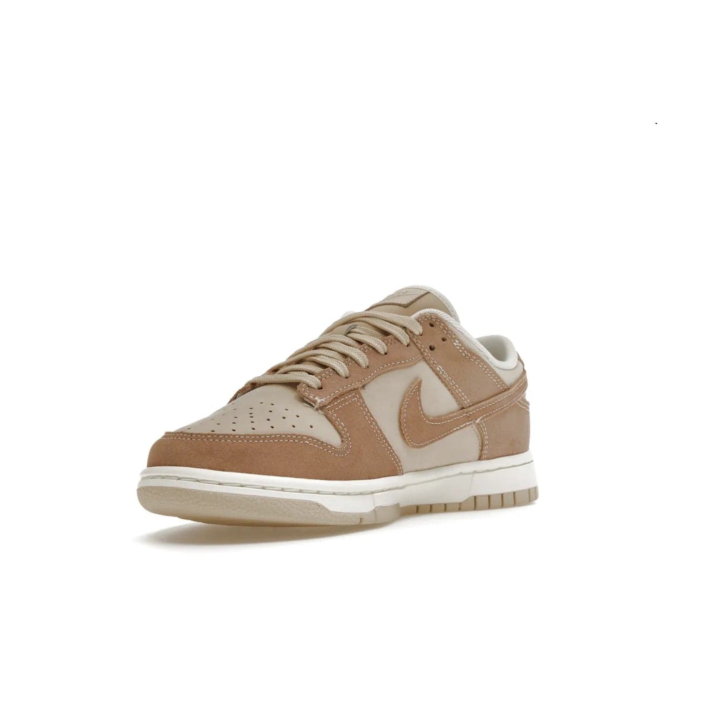 Nike Dunk Low SE Sand Drift (Women's) - Image 14 - Only at www.BallersClubKickz.com - Get the classic style and all-day comfort of the Women's Nike Dunk Low SE Sand Drift. The perfect shoe for day-to-night looks, featuring a combination sand drift and hemp-sail upper, white midsole and tan outsole. Shop now and experience the fashion and function.