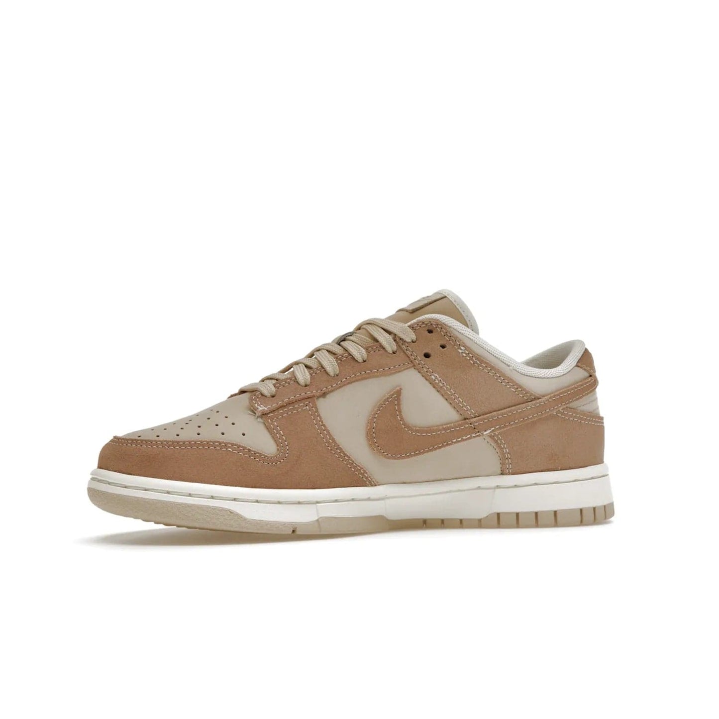 Nike Dunk Low SE Sand Drift (Women's) - Image 17 - Only at www.BallersClubKickz.com - Get the classic style and all-day comfort of the Women's Nike Dunk Low SE Sand Drift. The perfect shoe for day-to-night looks, featuring a combination sand drift and hemp-sail upper, white midsole and tan outsole. Shop now and experience the fashion and function.