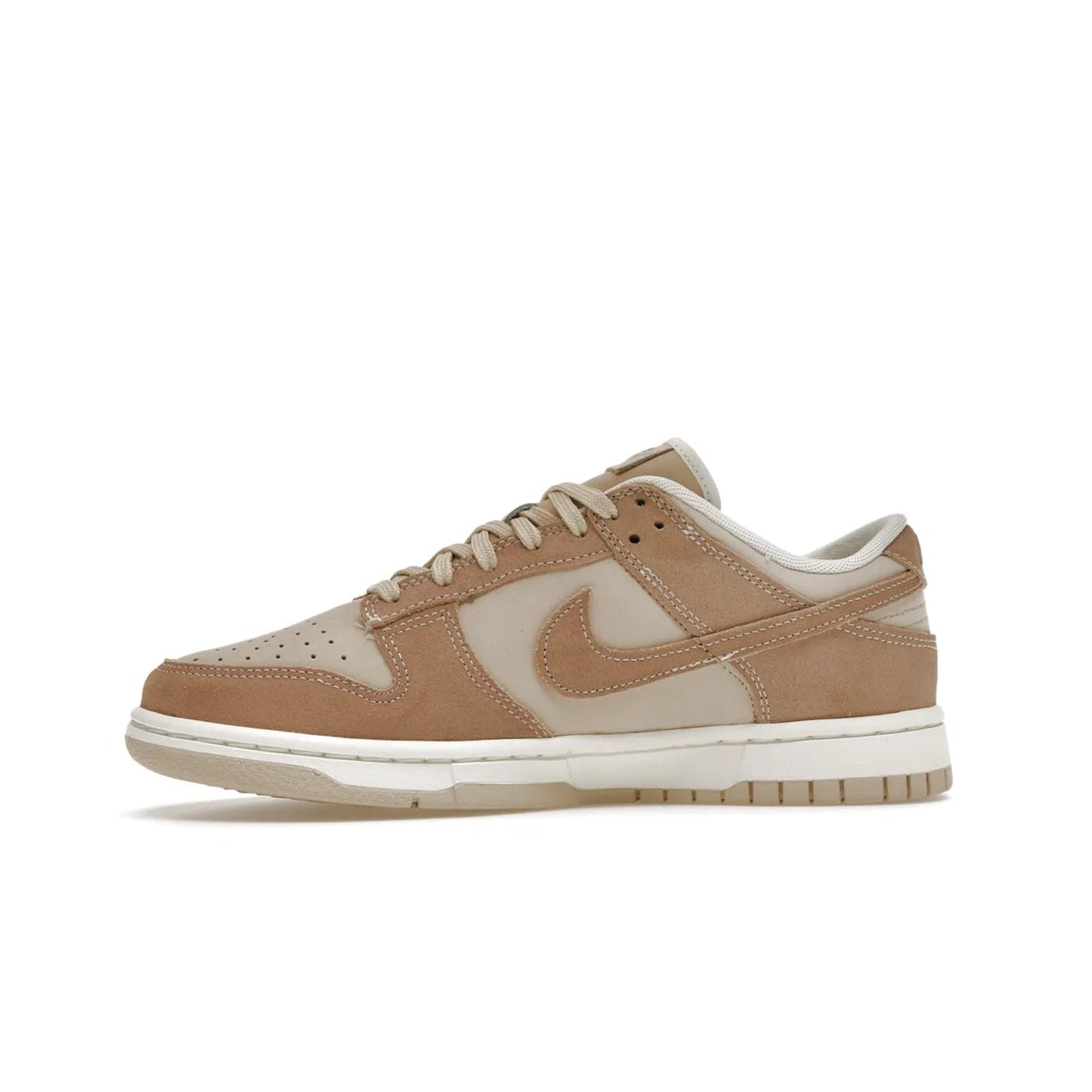 Nike Dunk Low SE Sand Drift (Women's) - Image 18 - Only at www.BallersClubKickz.com - Get the classic style and all-day comfort of the Women's Nike Dunk Low SE Sand Drift. The perfect shoe for day-to-night looks, featuring a combination sand drift and hemp-sail upper, white midsole and tan outsole. Shop now and experience the fashion and function.