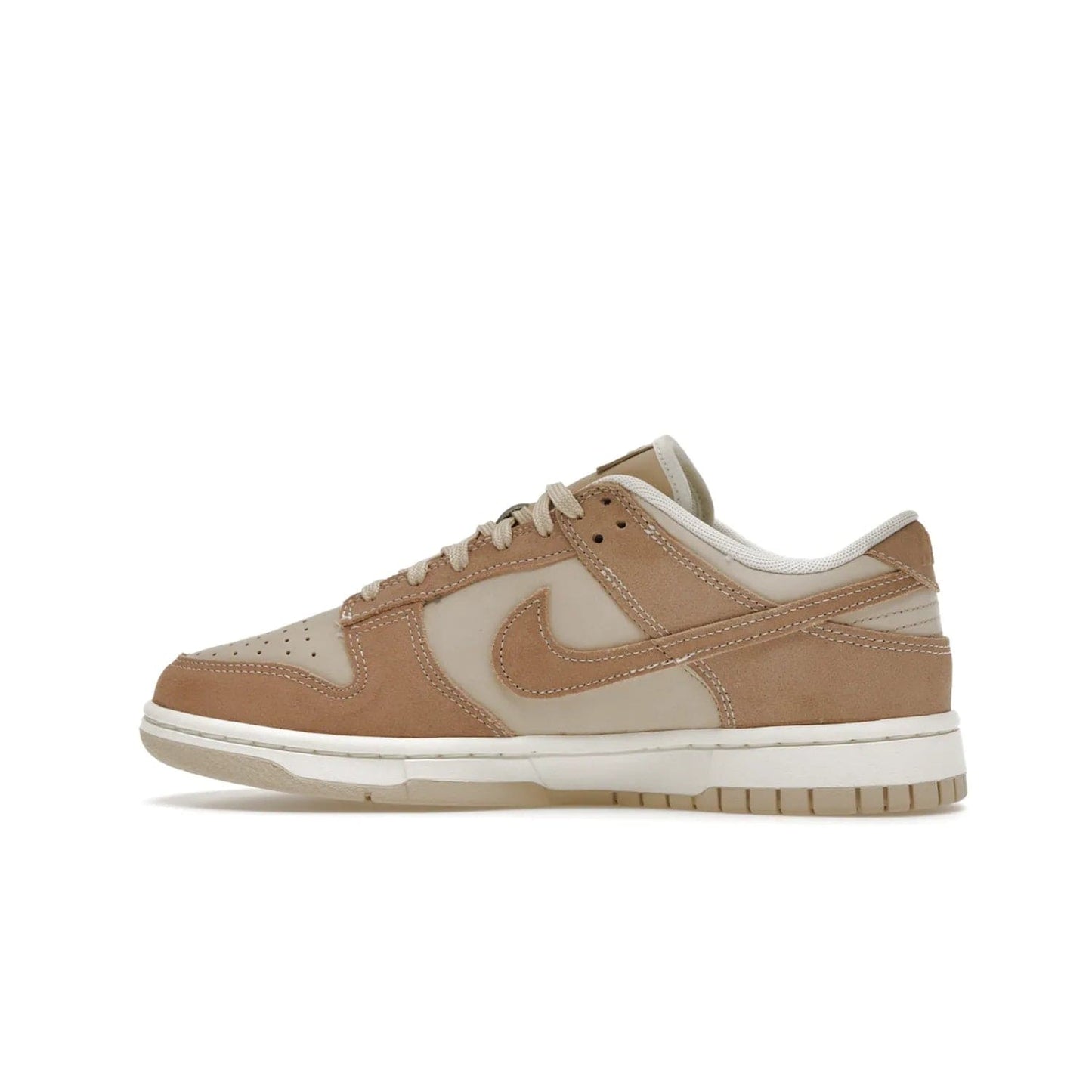 Nike Dunk Low SE Sand Drift (Women's) - Image 20 - Only at www.BallersClubKickz.com - Get the classic style and all-day comfort of the Women's Nike Dunk Low SE Sand Drift. The perfect shoe for day-to-night looks, featuring a combination sand drift and hemp-sail upper, white midsole and tan outsole. Shop now and experience the fashion and function.