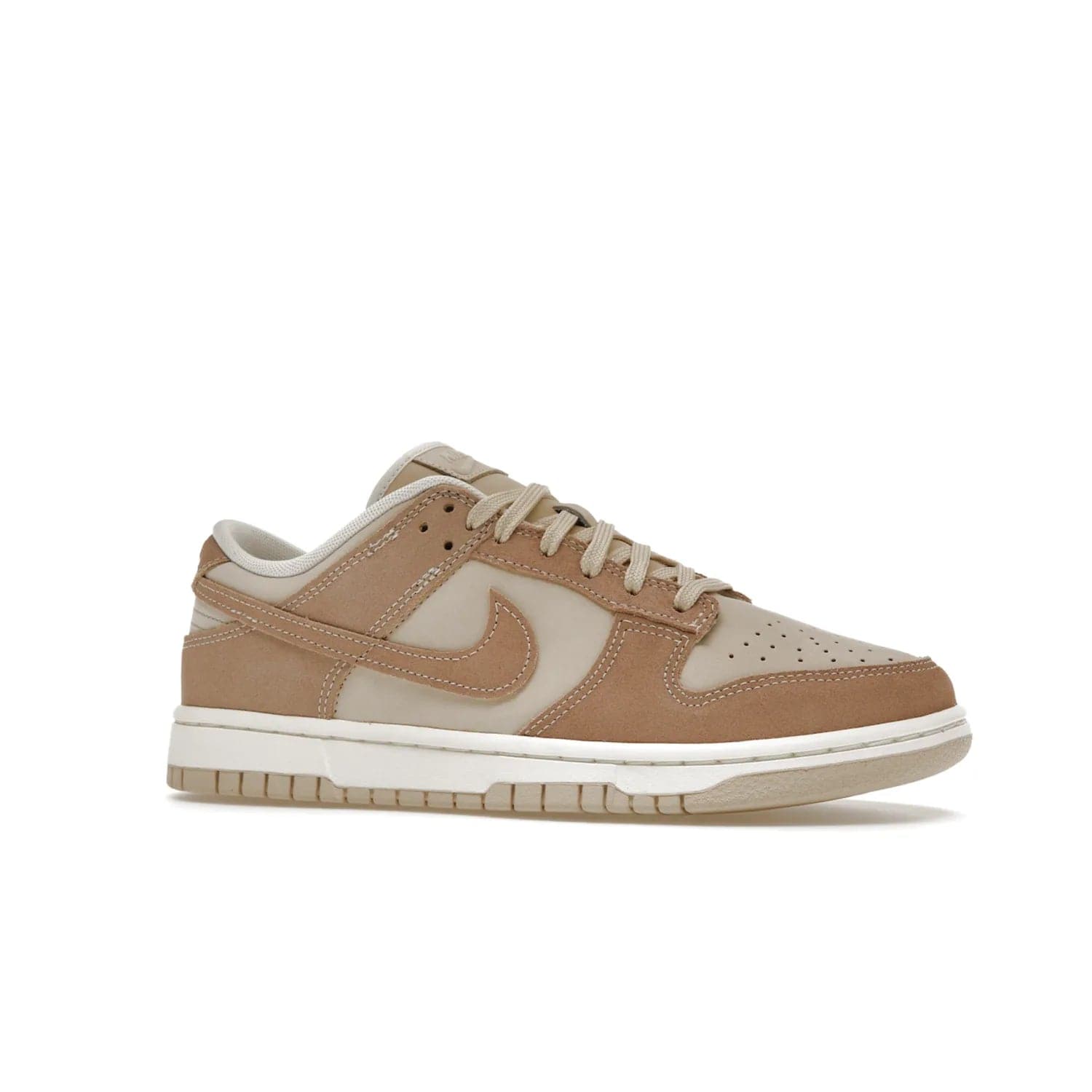Nike Dunk Low SE Sand Drift (Women's) - Image 3 - Only at www.BallersClubKickz.com - Get the classic style and all-day comfort of the Women's Nike Dunk Low SE Sand Drift. The perfect shoe for day-to-night looks, featuring a combination sand drift and hemp-sail upper, white midsole and tan outsole. Shop now and experience the fashion and function.