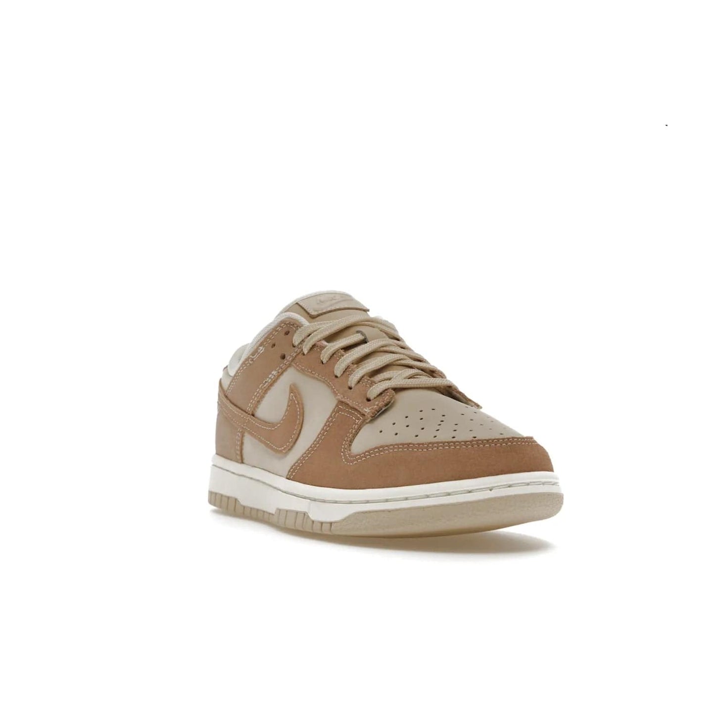Nike Dunk Low SE Sand Drift (Women's) - Image 7 - Only at www.BallersClubKickz.com - Get the classic style and all-day comfort of the Women's Nike Dunk Low SE Sand Drift. The perfect shoe for day-to-night looks, featuring a combination sand drift and hemp-sail upper, white midsole and tan outsole. Shop now and experience the fashion and function.