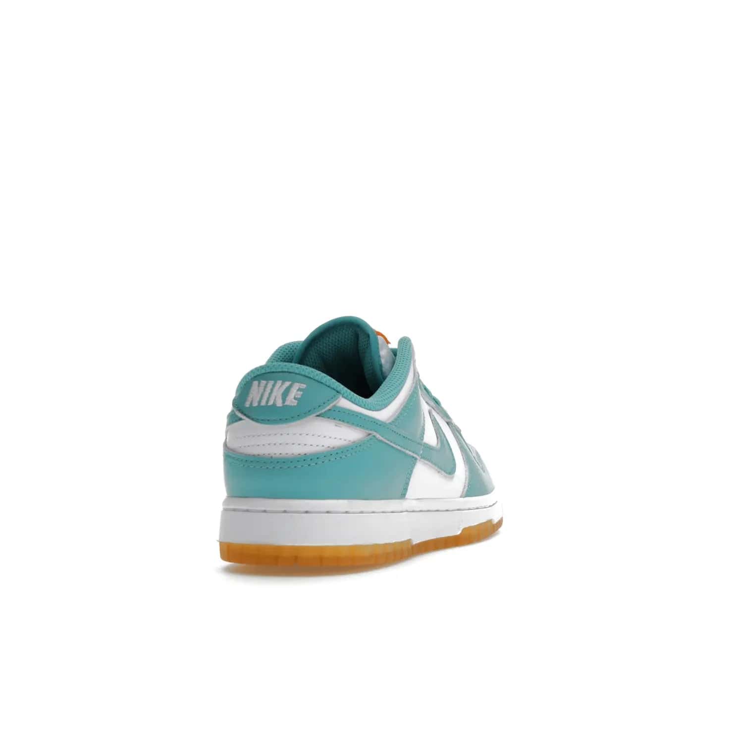 Nike Dunk Low Teal Zeal (Women's) - Image 30 - Only at www.BallersClubKickz.com - A white leather upper with teal overlays and Swooshes, plus yellow and embroidered accents make the Nike Dunk Low Teal Zeal (Women's) the perfect statement piece for any wardrobe.