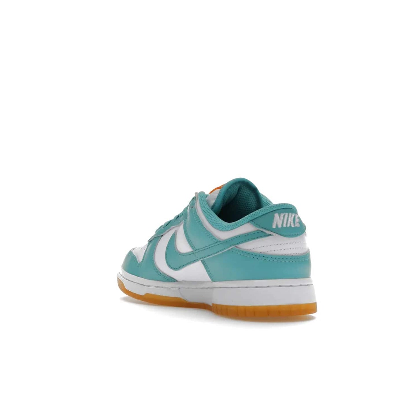 Nike Dunk Low Teal Zeal (Women's) - Image 25 - Only at www.BallersClubKickz.com - A white leather upper with teal overlays and Swooshes, plus yellow and embroidered accents make the Nike Dunk Low Teal Zeal (Women's) the perfect statement piece for any wardrobe.