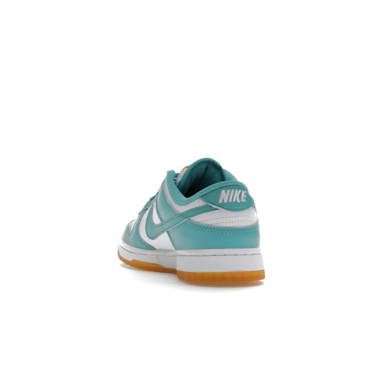 Nike Dunk Low Teal Zeal (Women's) - Image 26 - Only at www.BallersClubKickz.com - A white leather upper with teal overlays and Swooshes, plus yellow and embroidered accents make the Nike Dunk Low Teal Zeal (Women's) the perfect statement piece for any wardrobe.