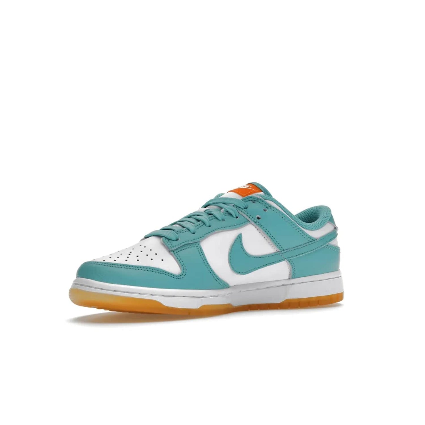 Nike Dunk Low Teal Zeal (Women's) - Image 16 - Only at www.BallersClubKickz.com - A white leather upper with teal overlays and Swooshes, plus yellow and embroidered accents make the Nike Dunk Low Teal Zeal (Women's) the perfect statement piece for any wardrobe.